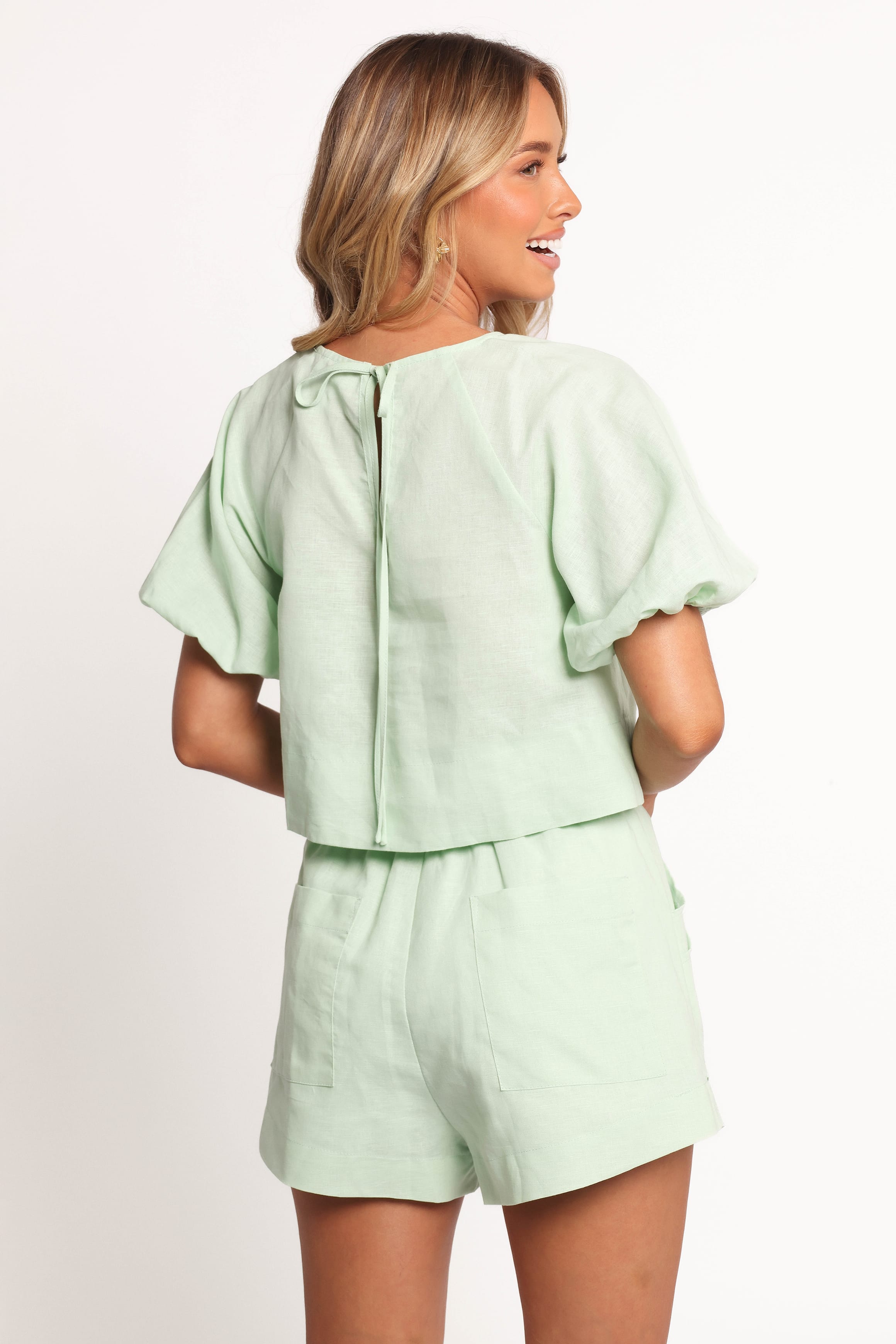 Petal and Pup USA SETS Chelsey Linen Set - Sage (Hold for Rack)