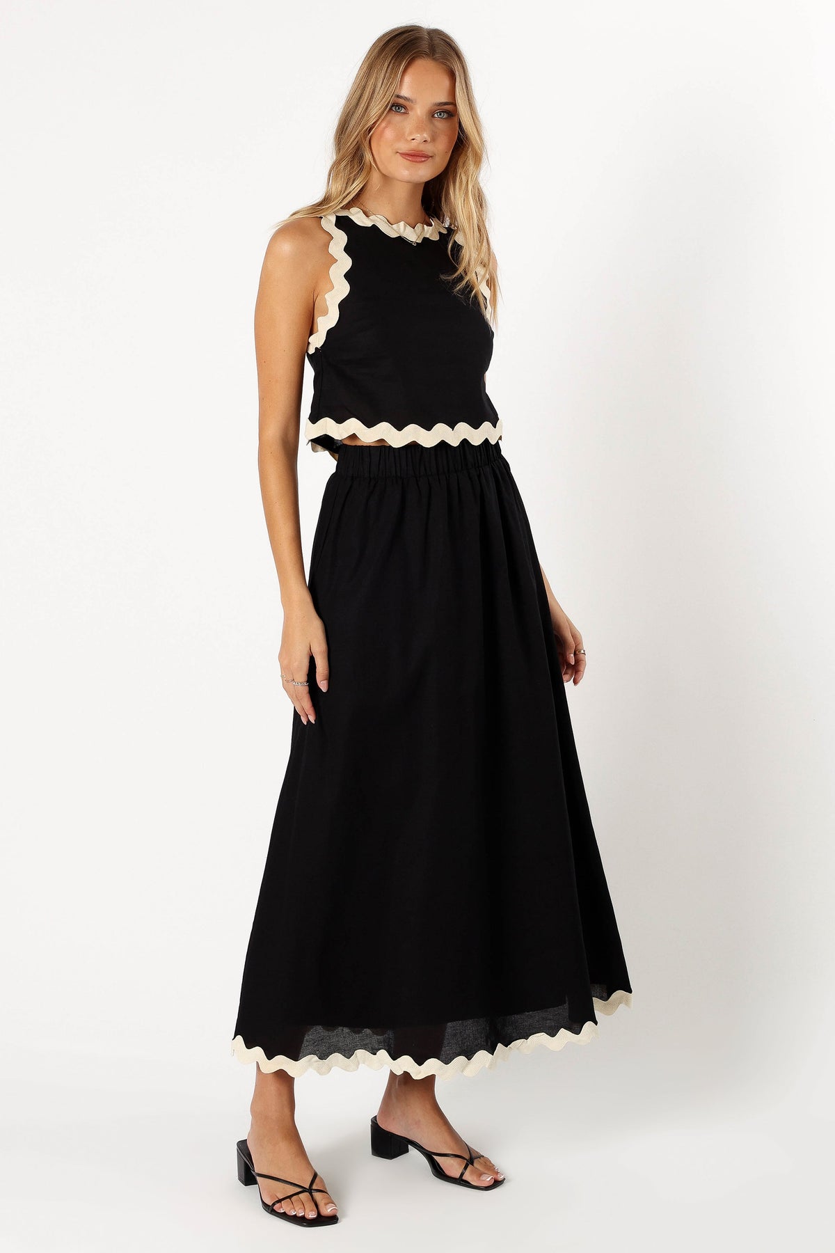 Petal & Pup Chrissy Two Piece Set - Black Cream