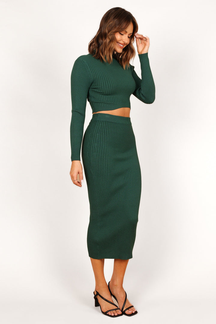 Claire Knit Two Piece Set Emerald Petal & Pup USA