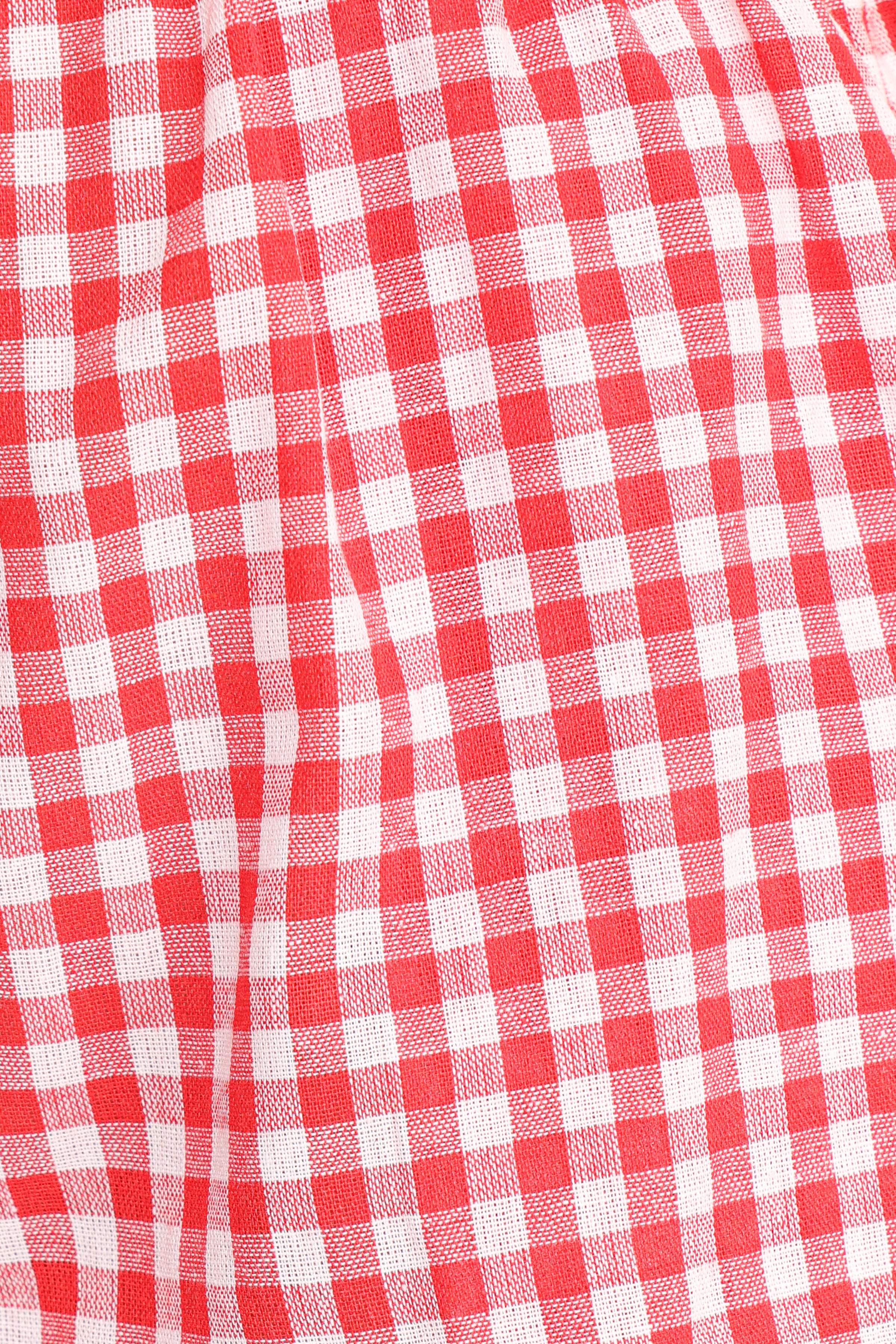 Petal and Pup USA SETS Daphne Short Set - Yellow Red Gingham