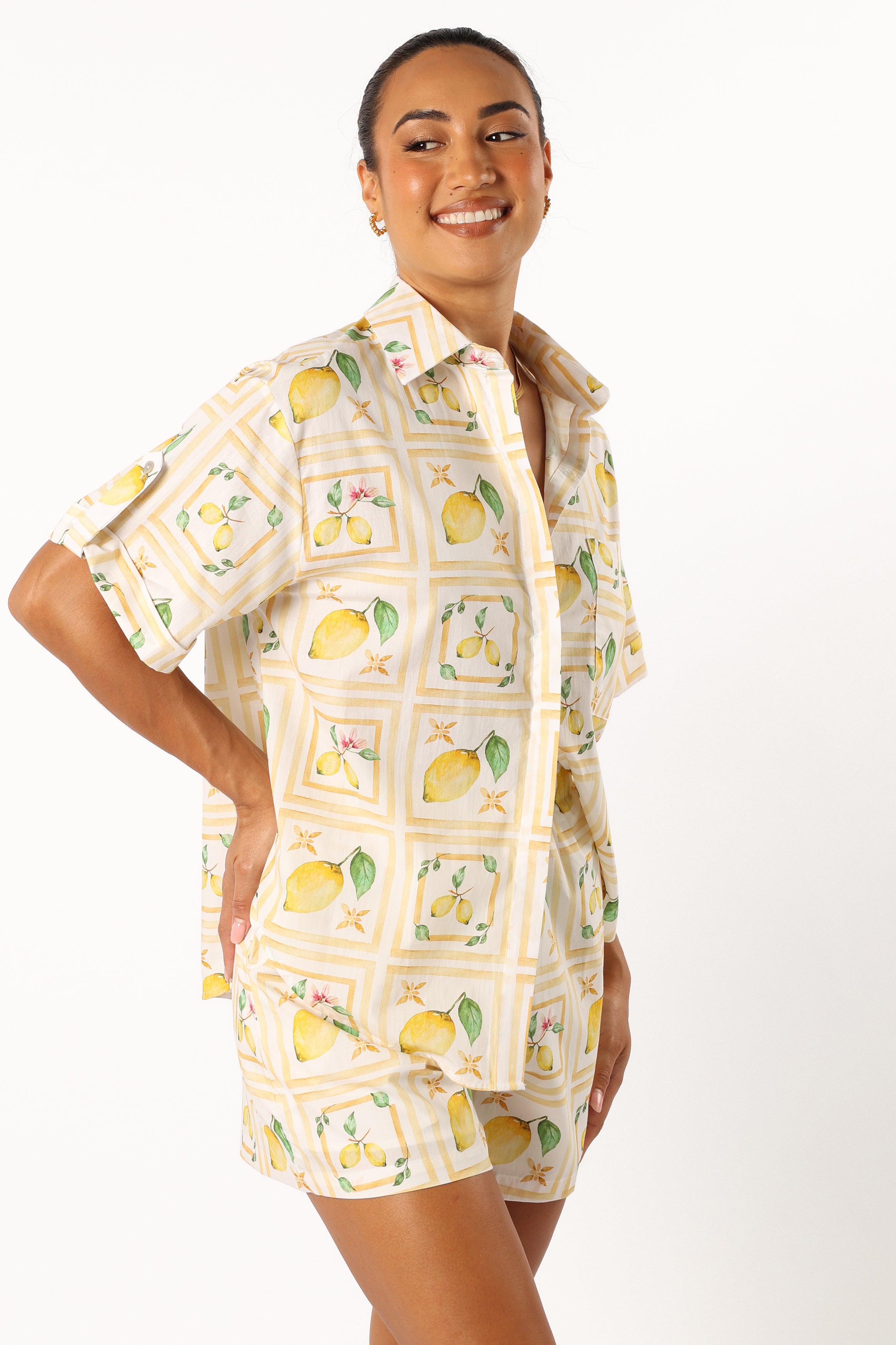 Petal and Pup USA SETS Domenica Short Set - Lemon Print