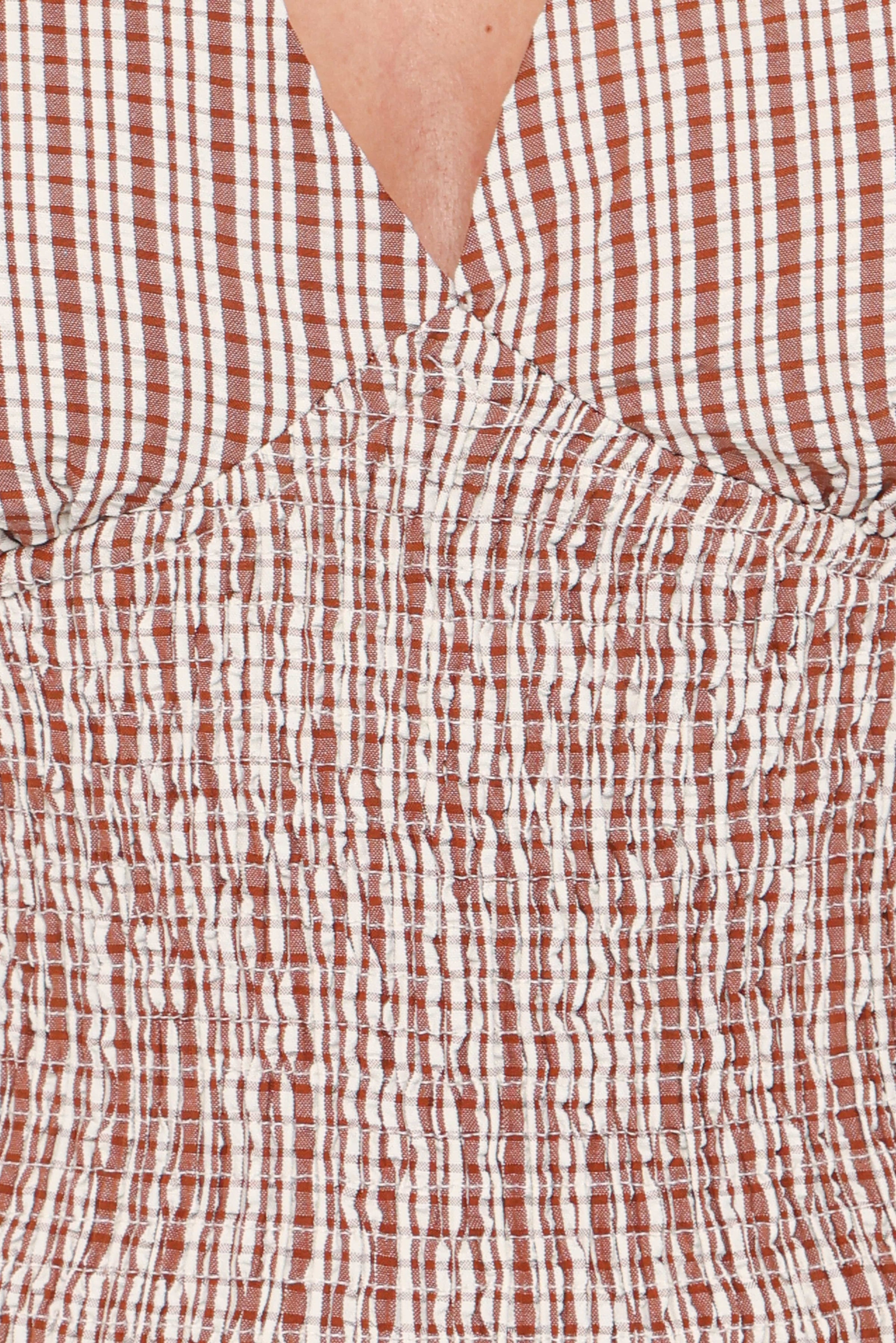 Petal and Pup USA SETS Eirlys Tiered Skirt Set - Brown White