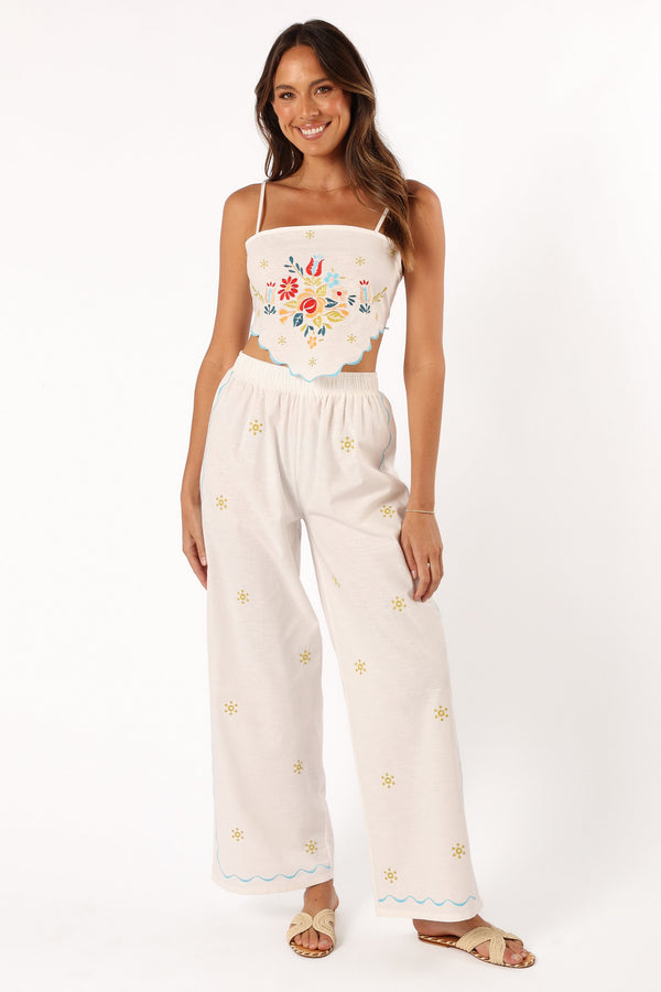 Petal and Pup USA SETS Elizabeth Pant Set - Off White