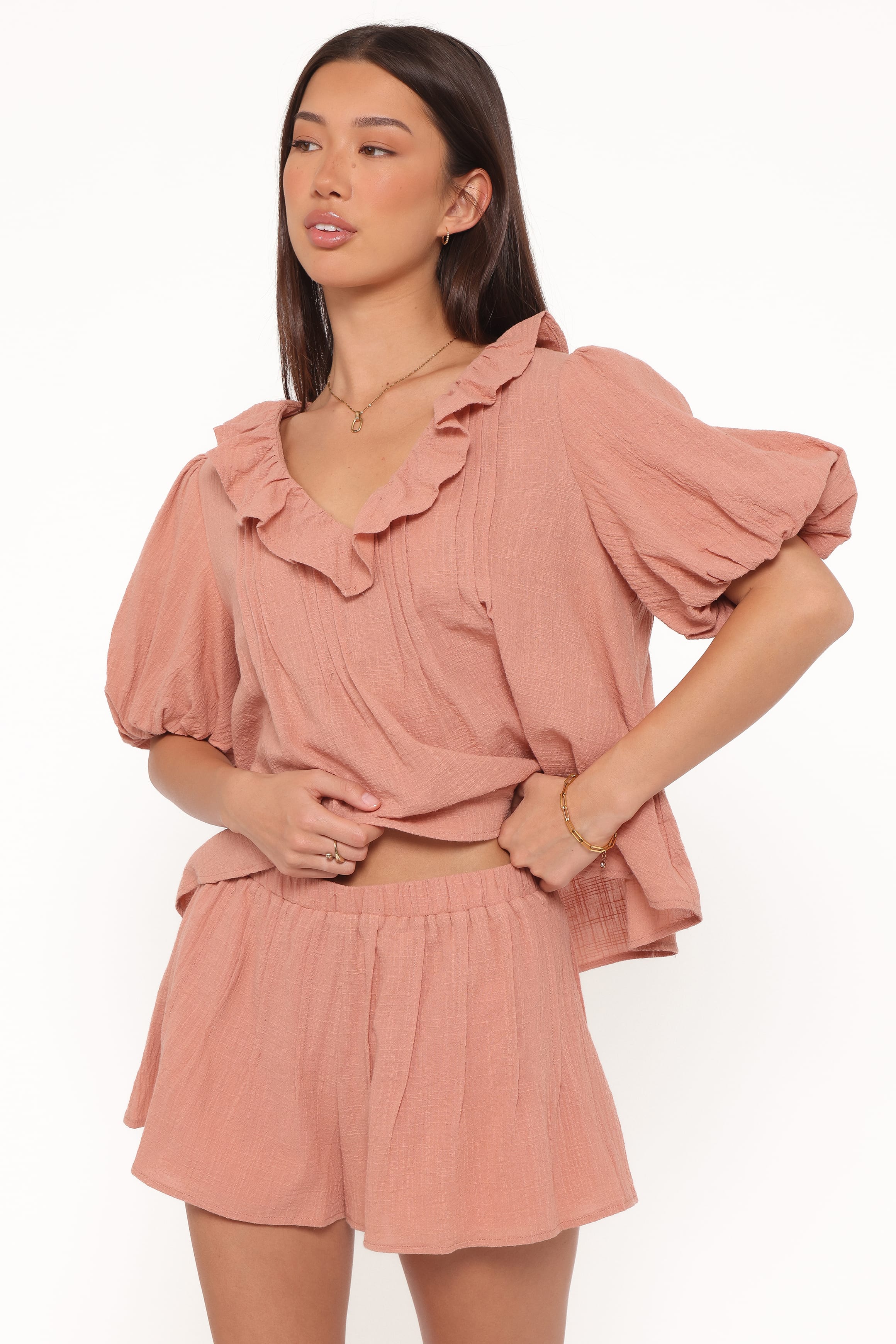 Petal and Pup USA SETS Felicity Short Set - Dusty Rose