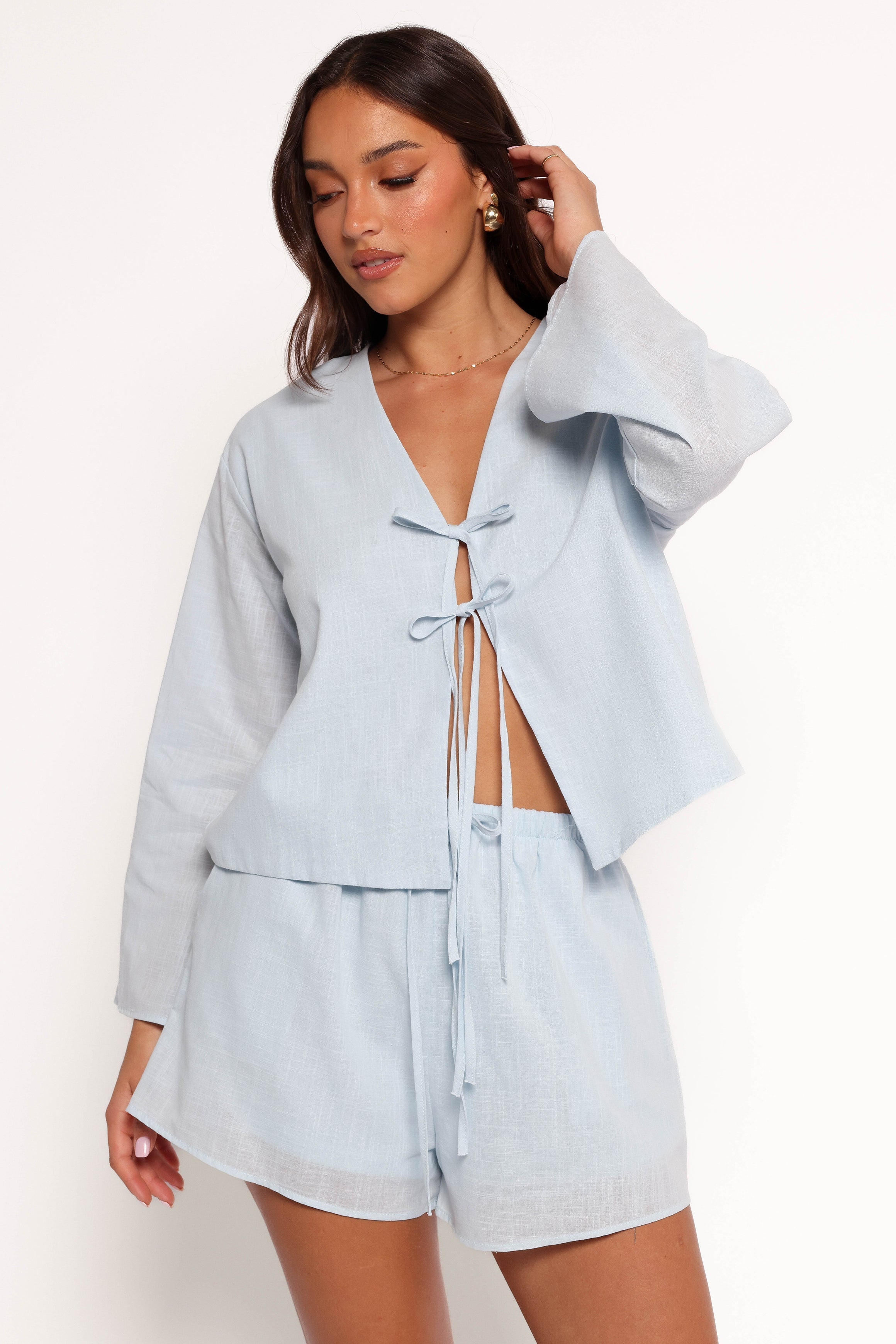 Petal and Pup USA SETS Flynn Short Set - Pale Blue