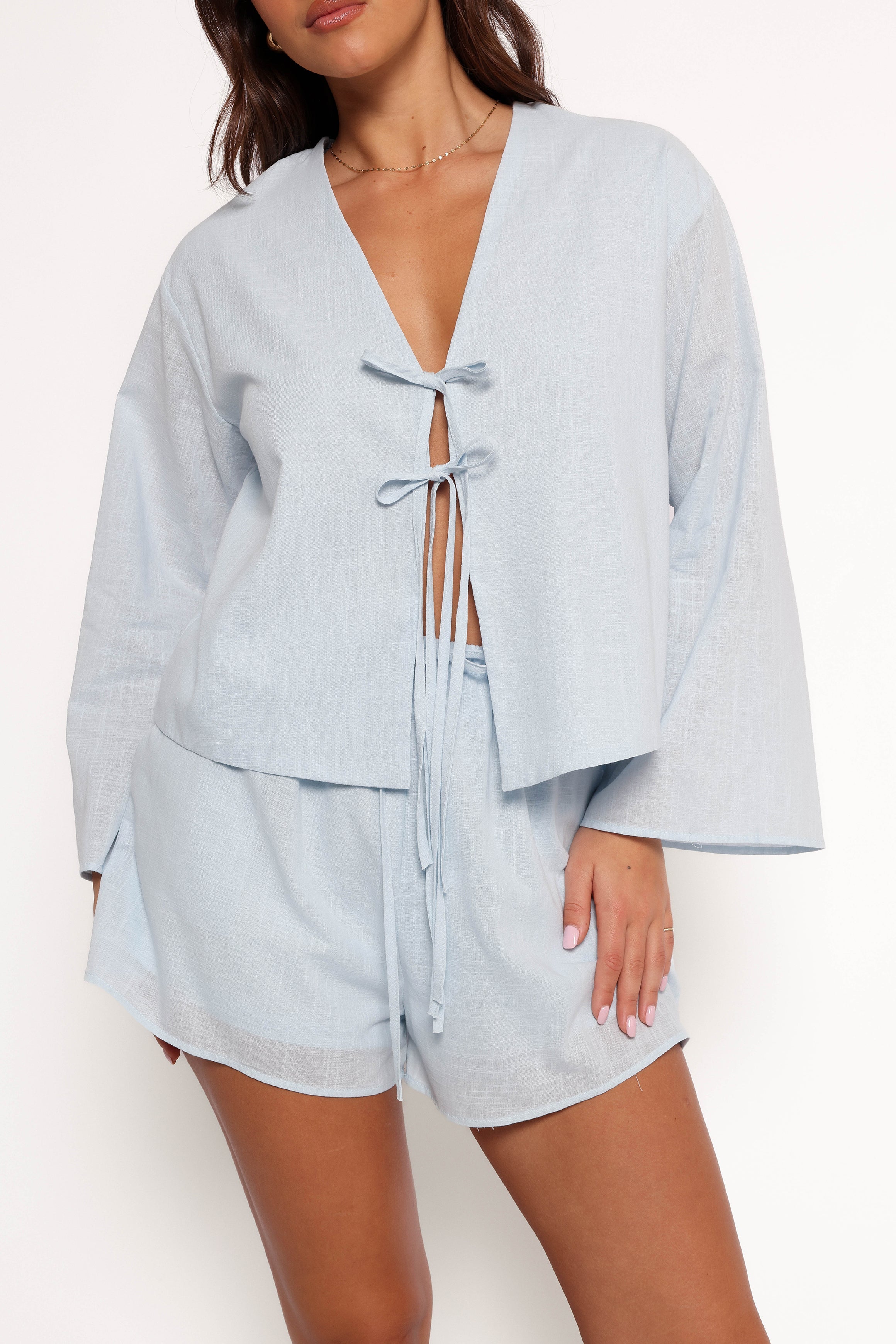 Petal and Pup USA SETS Flynn Short Set - Pale Blue