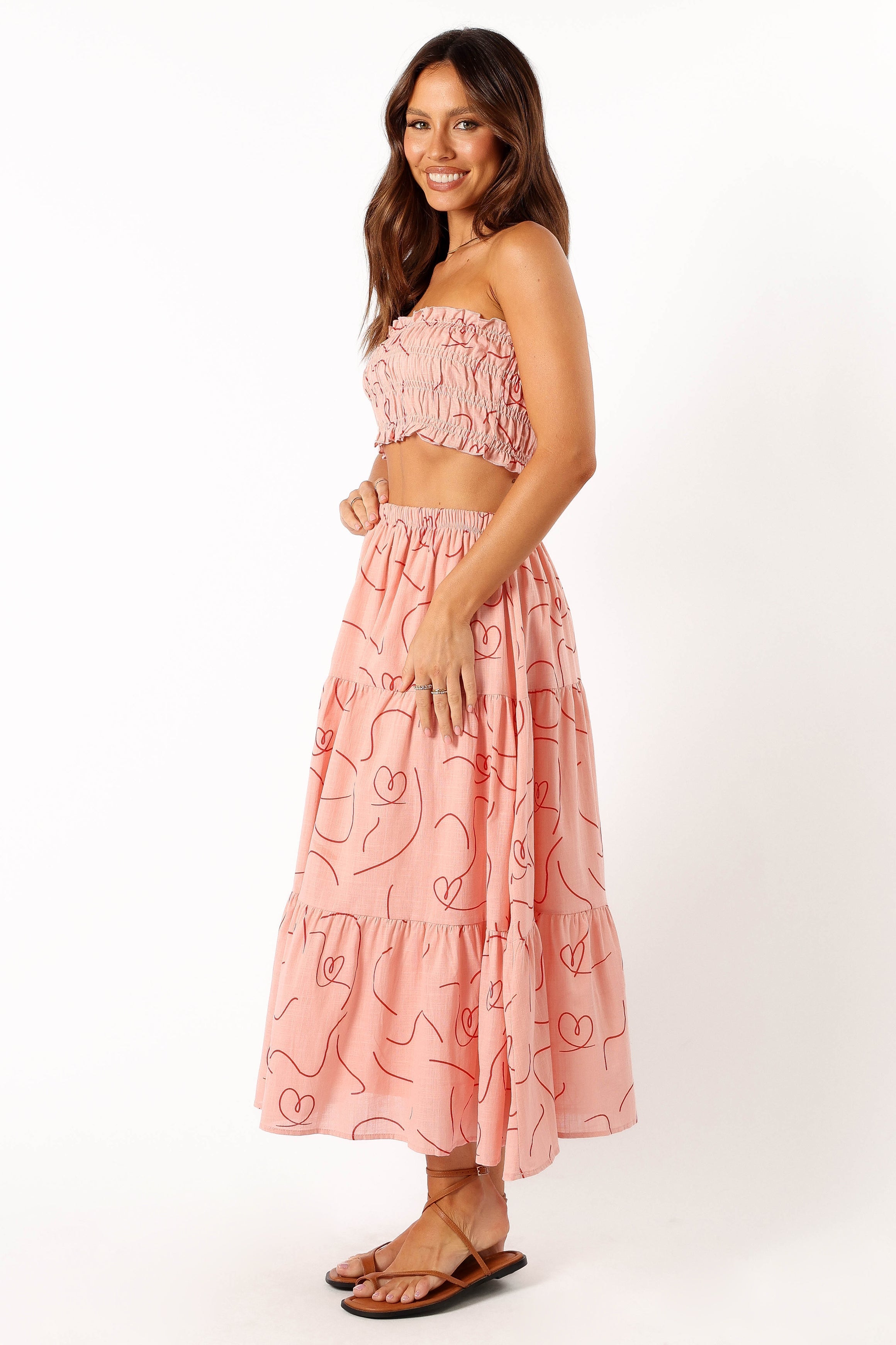 Petal and Pup USA SETS Francesca Two Piece Set - Pink Swirl