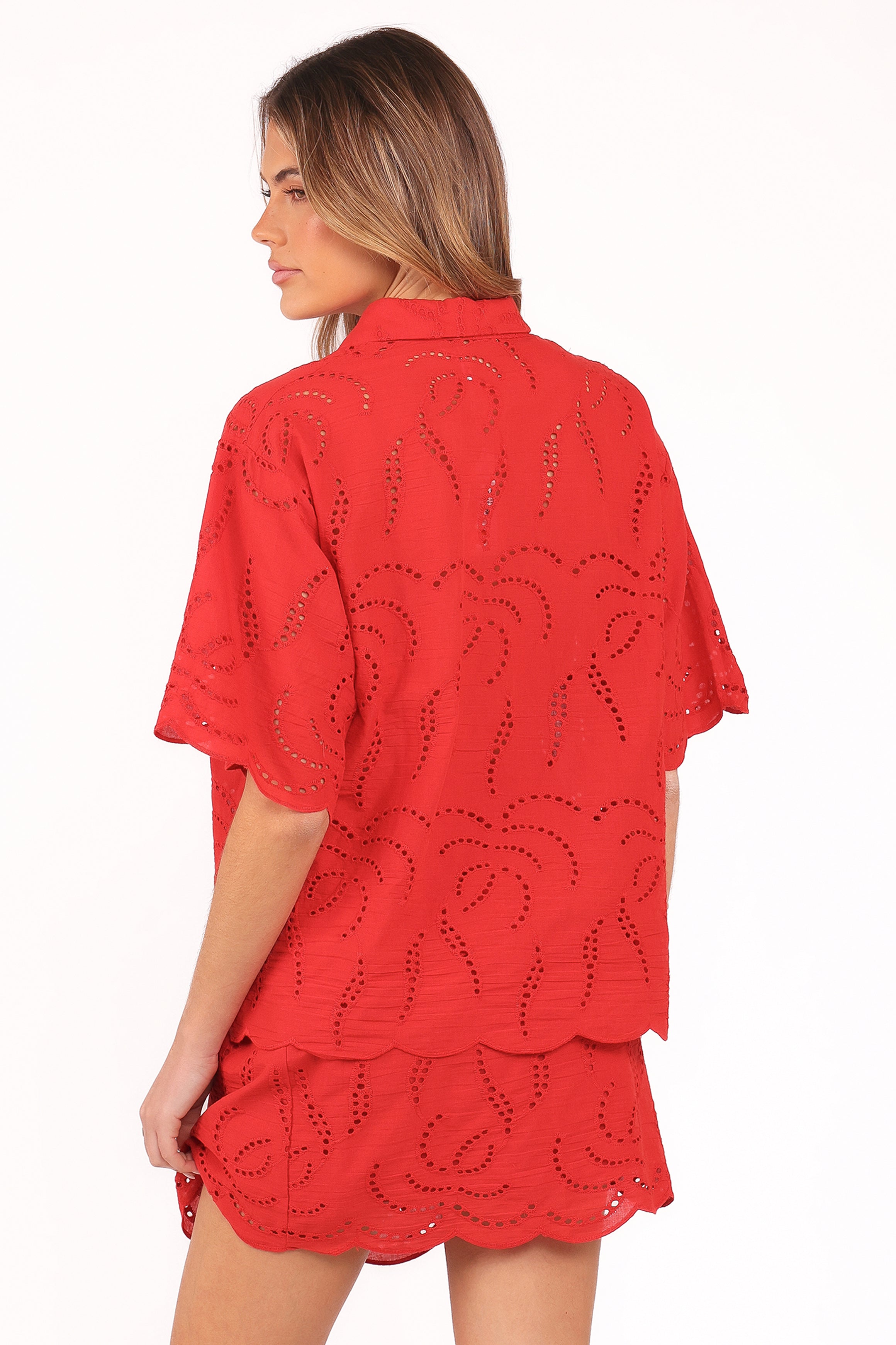 Petal and Pup USA SETS Gallie Skirt Set - Red (Hold for Amazon)