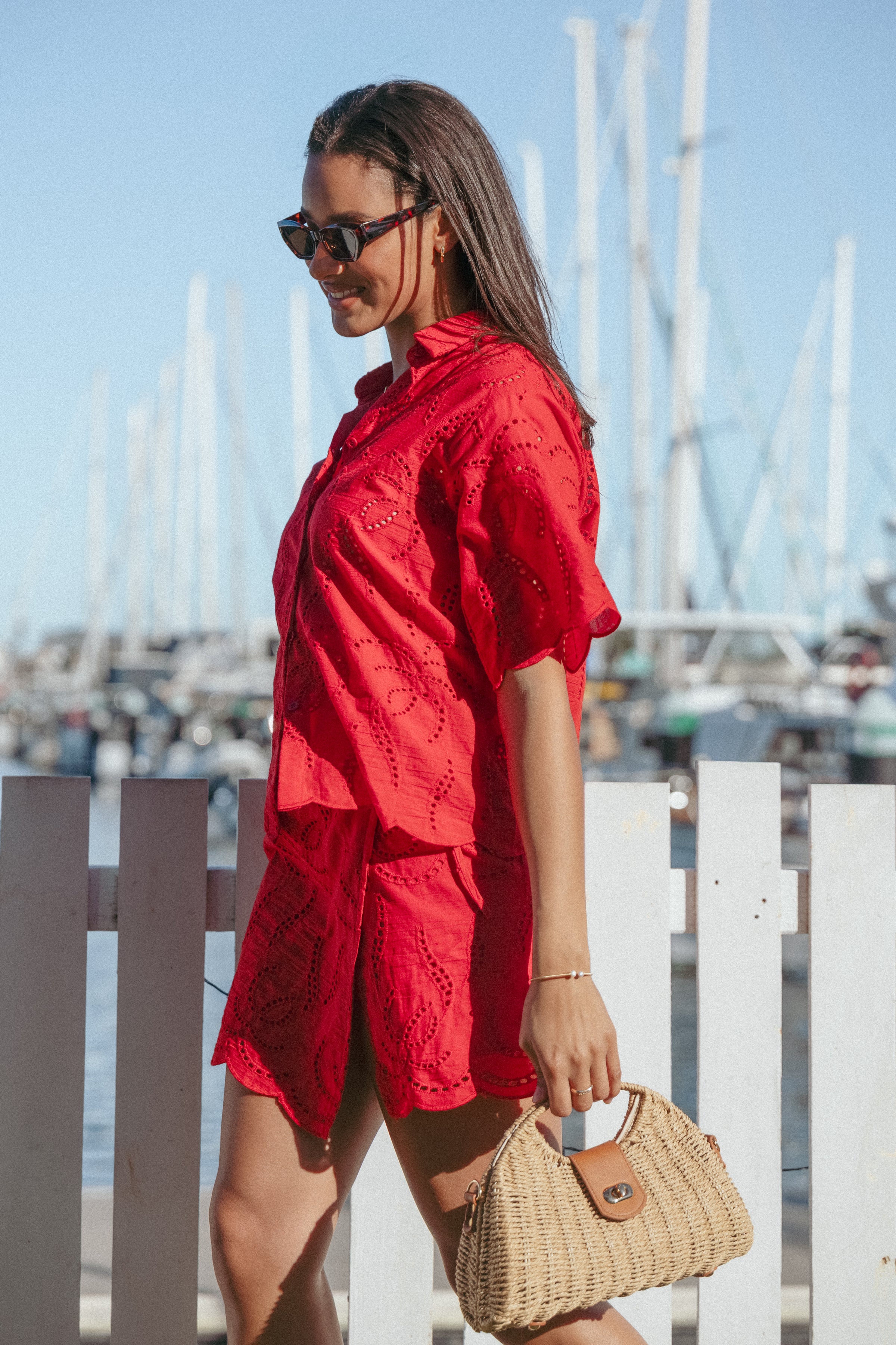 Petal and Pup USA SETS Gallie Skirt Set - Red (Hold for Amazon)