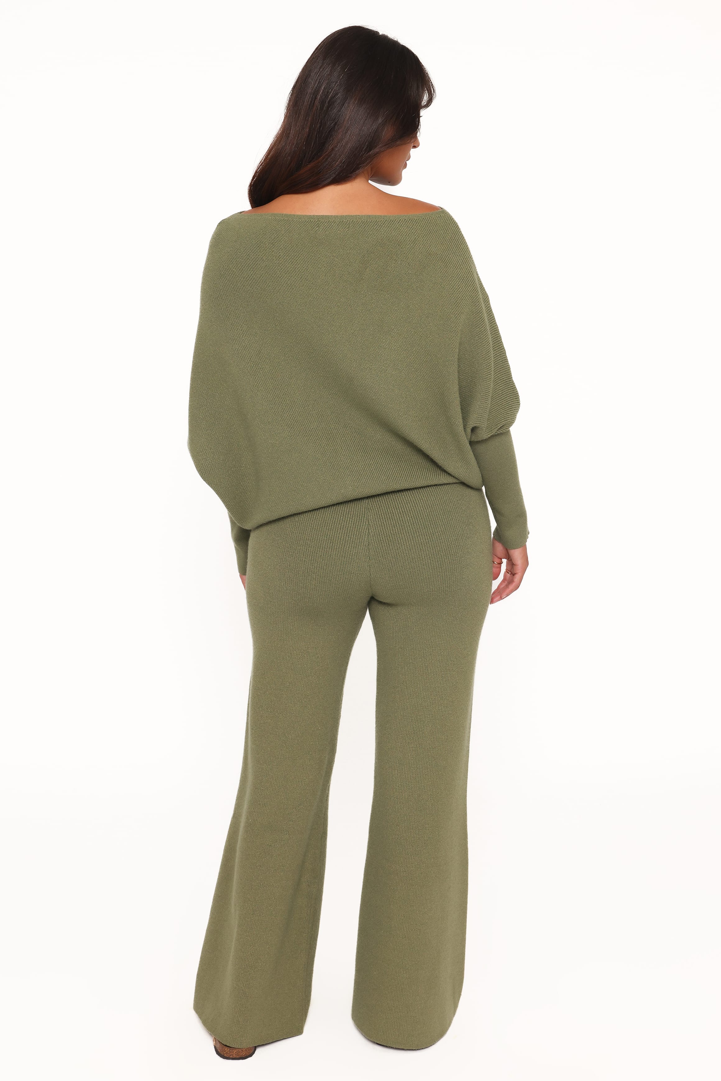 Petal and Pup USA SETS Gennie Knitted Pant Set - Avocado