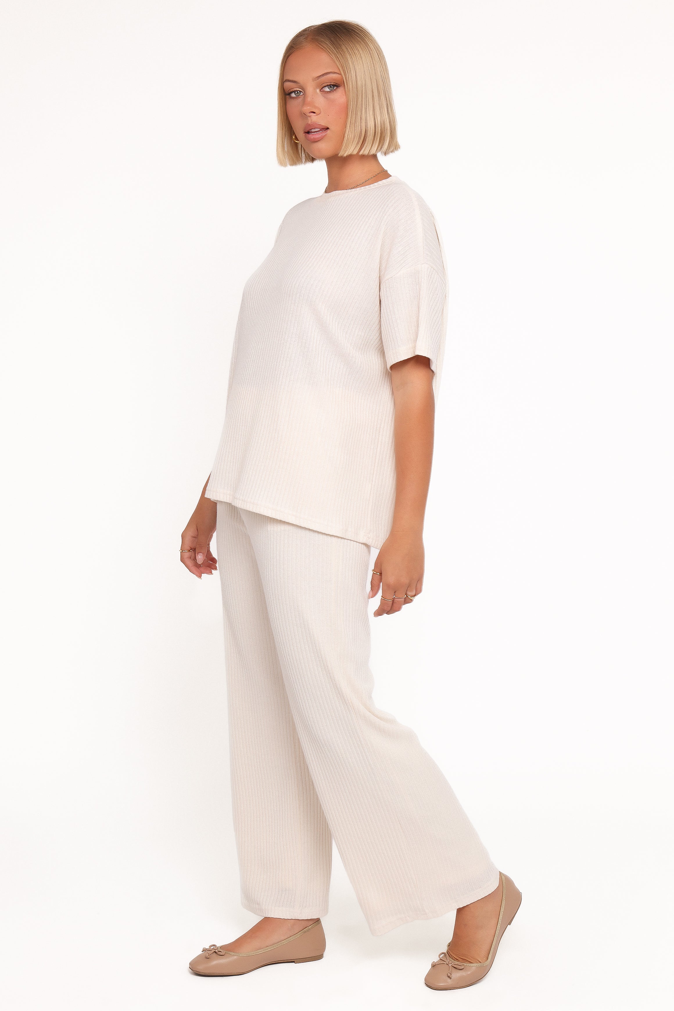 Petal and Pup USA SETS Granger Knit Pant Set - Cream