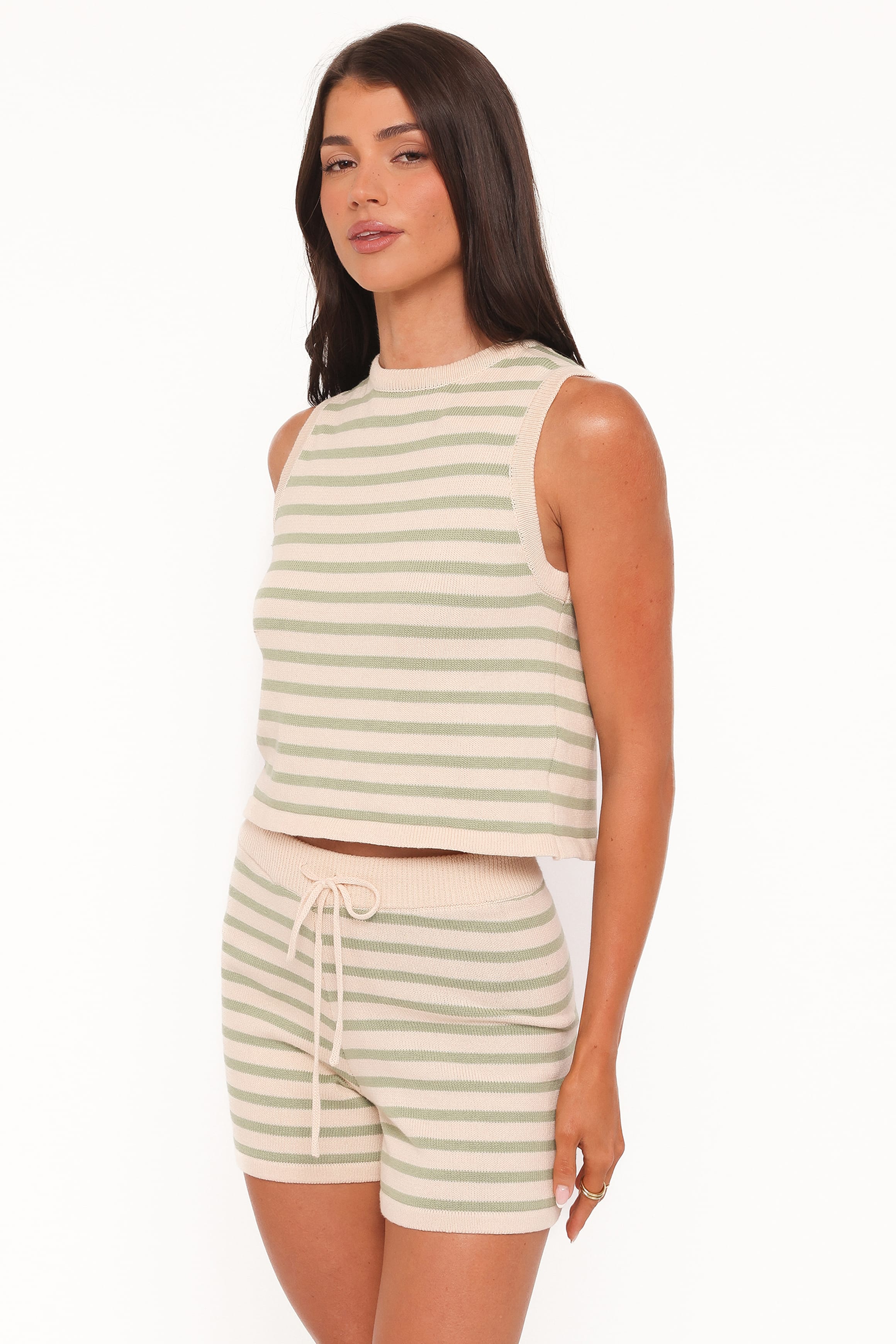Petal and Pup USA SETS Ilona Knit Set - Cream/Sage