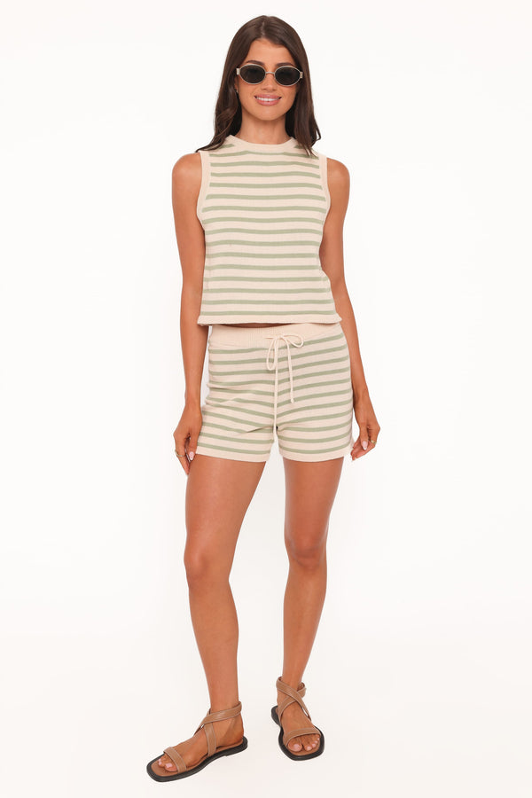 Petal and Pup USA SETS Ilona Knit Set - Cream/Sage