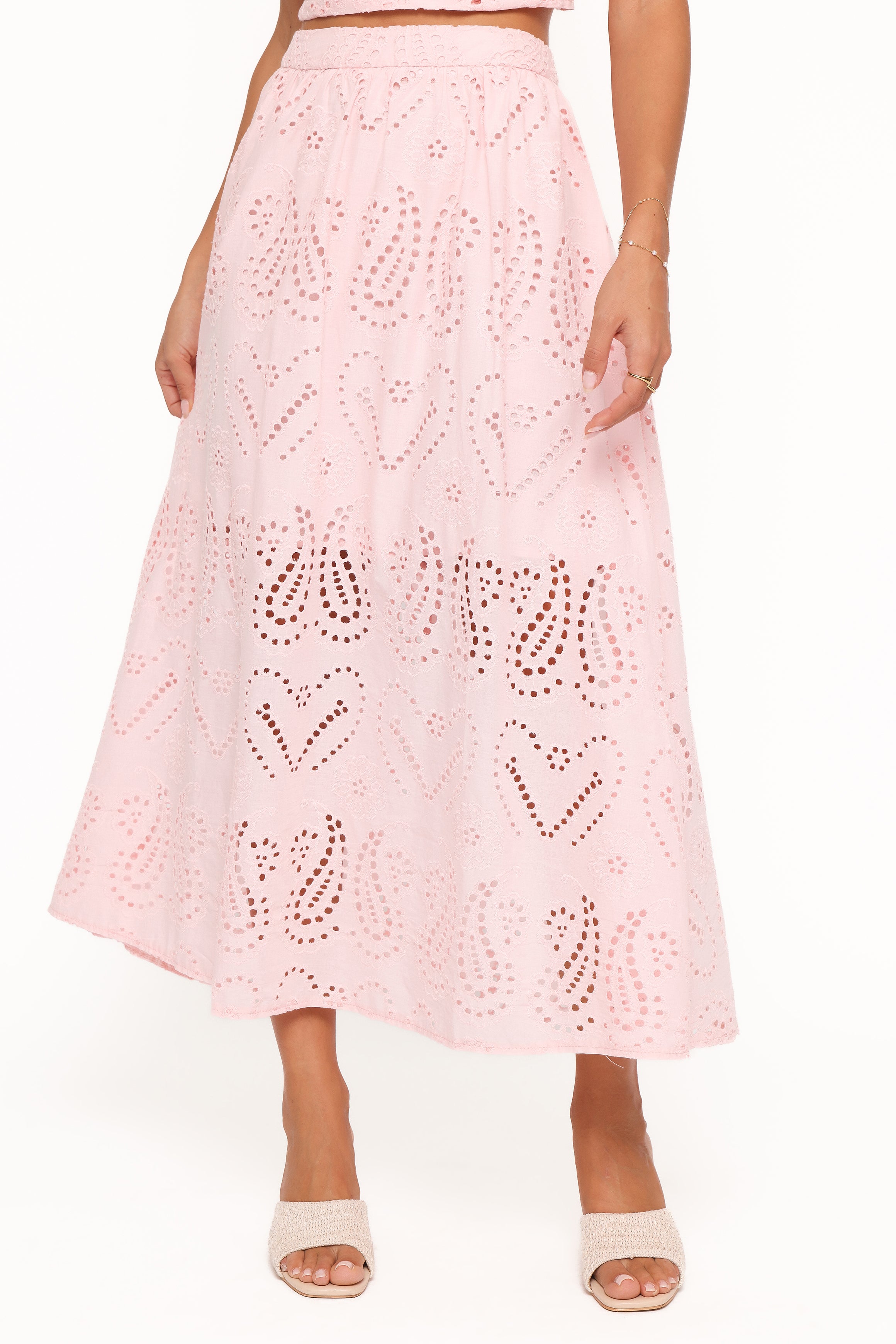 Petal and Pup USA SETS Isabelle Maxi Skirt Set - Pink