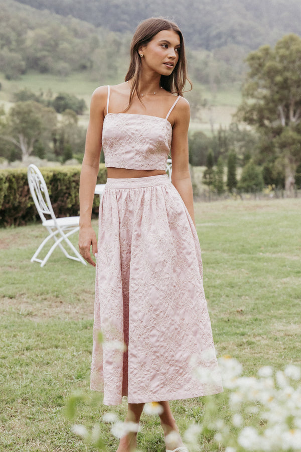 Petal and Pup USA SETS Jazara Skirt Set - Pink