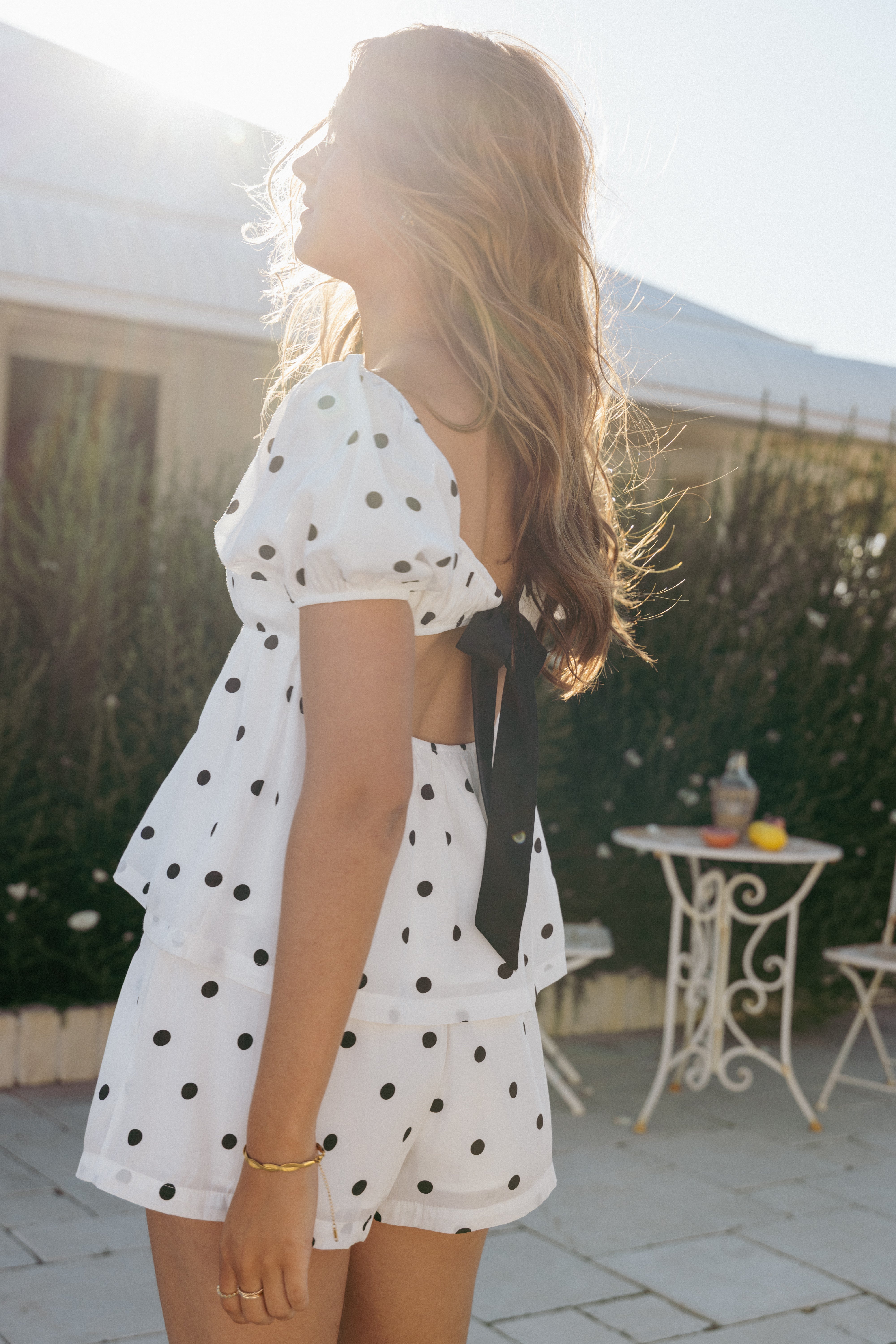 Petal and Pup USA SETS Julia Set - Black Polkadot