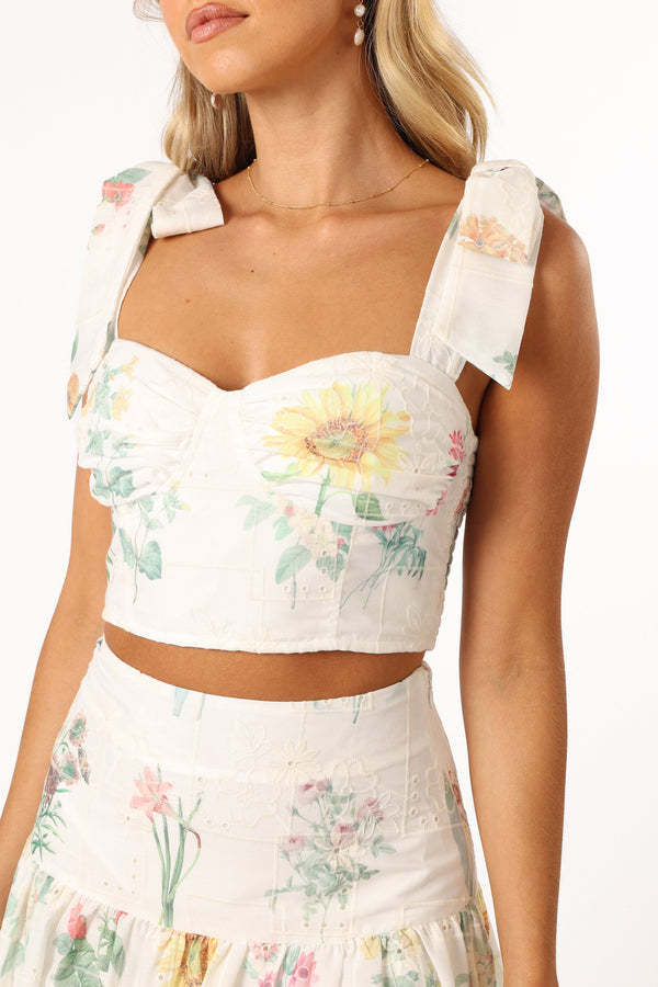 Petal and Pup USA SETS Kara Two Piece Set - White Floral