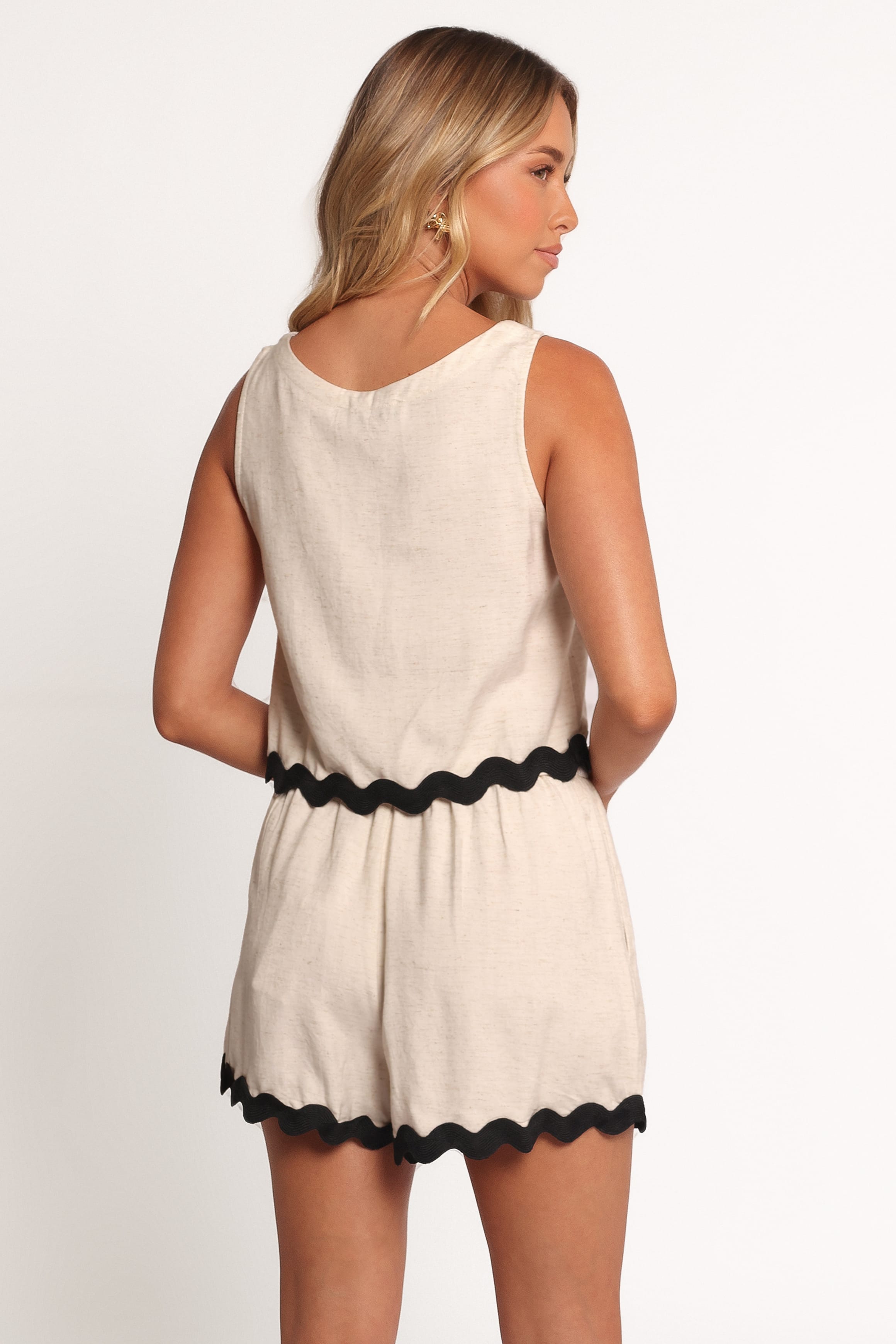 Petal and Pup USA SETS Katy Short Set - Cream Black