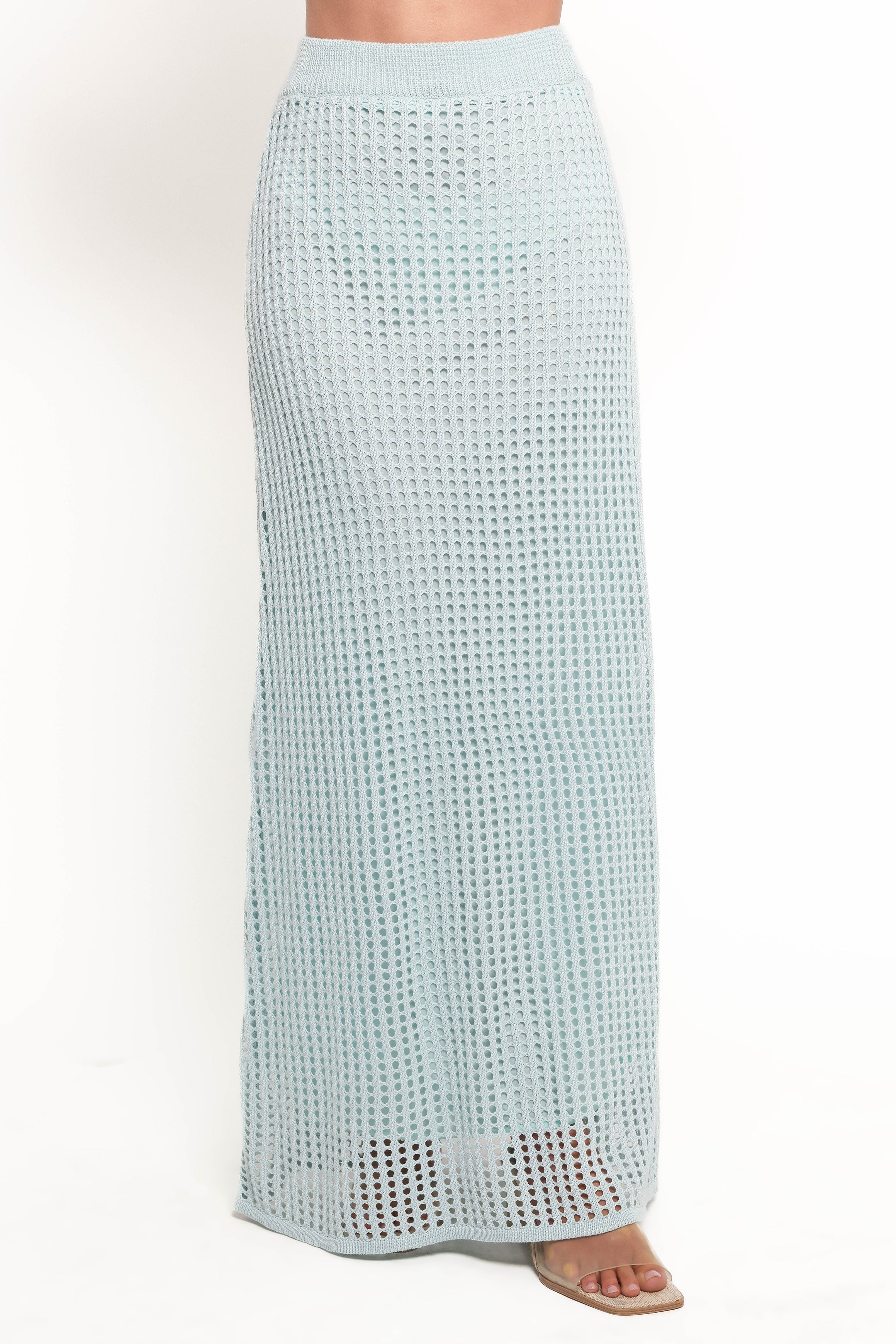 Petal and Pup USA SETS Kinnie Knit Skirt Set - Light Blue