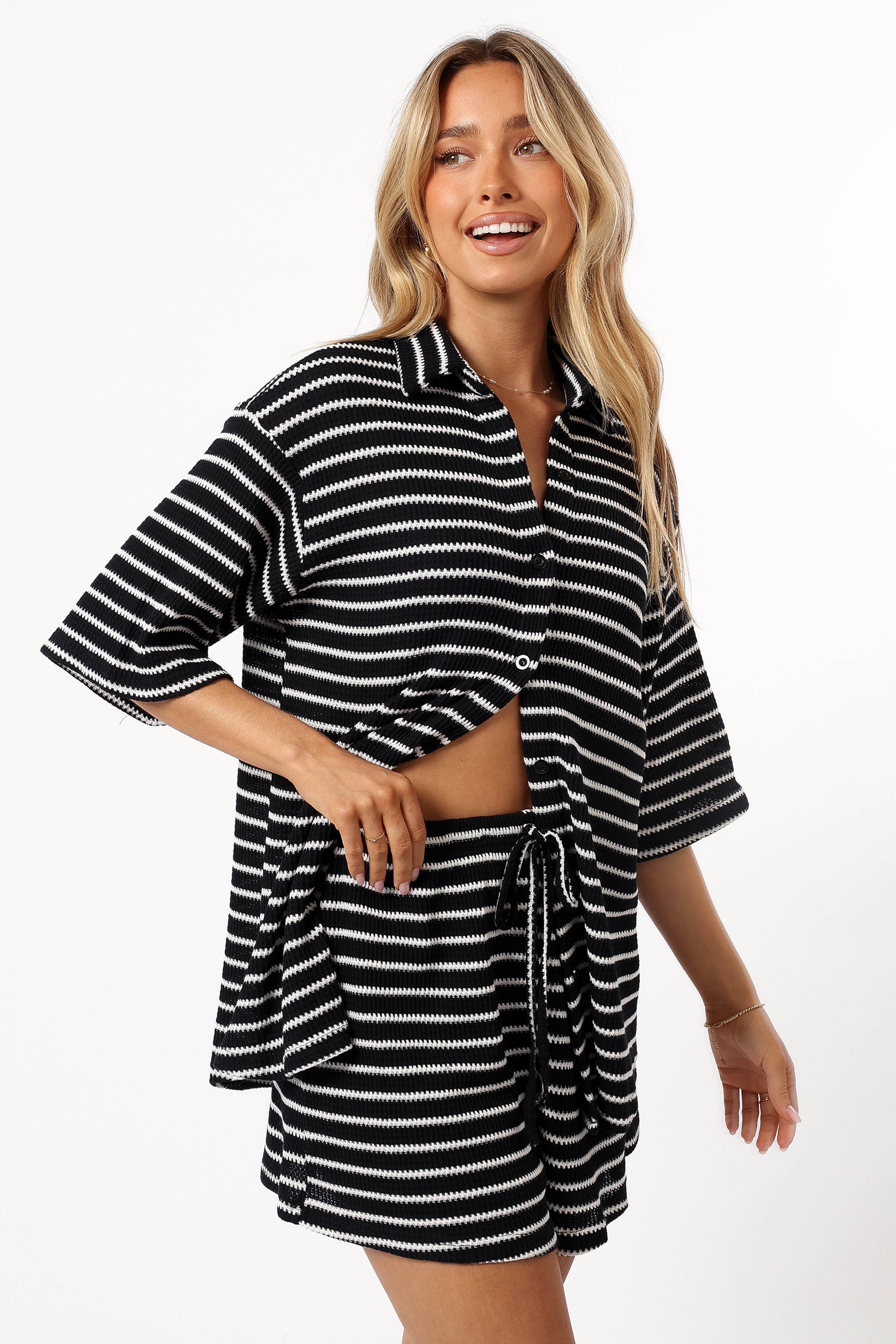 Linnea Short Set - Black White | Petal & Pup USA