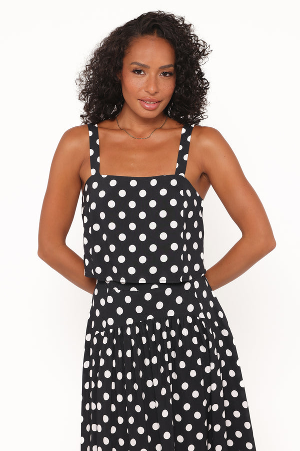 Petal and Pup USA SETS Lulu Set - Black Polka Dot