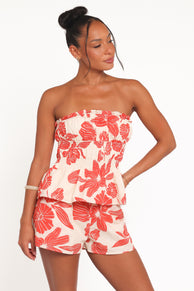 Petal and Pup USA SETS Luna Short Set - Red Floral