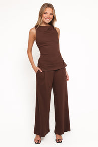 Petal and Pup USA SETS Meadow Pant Set - Chocolate