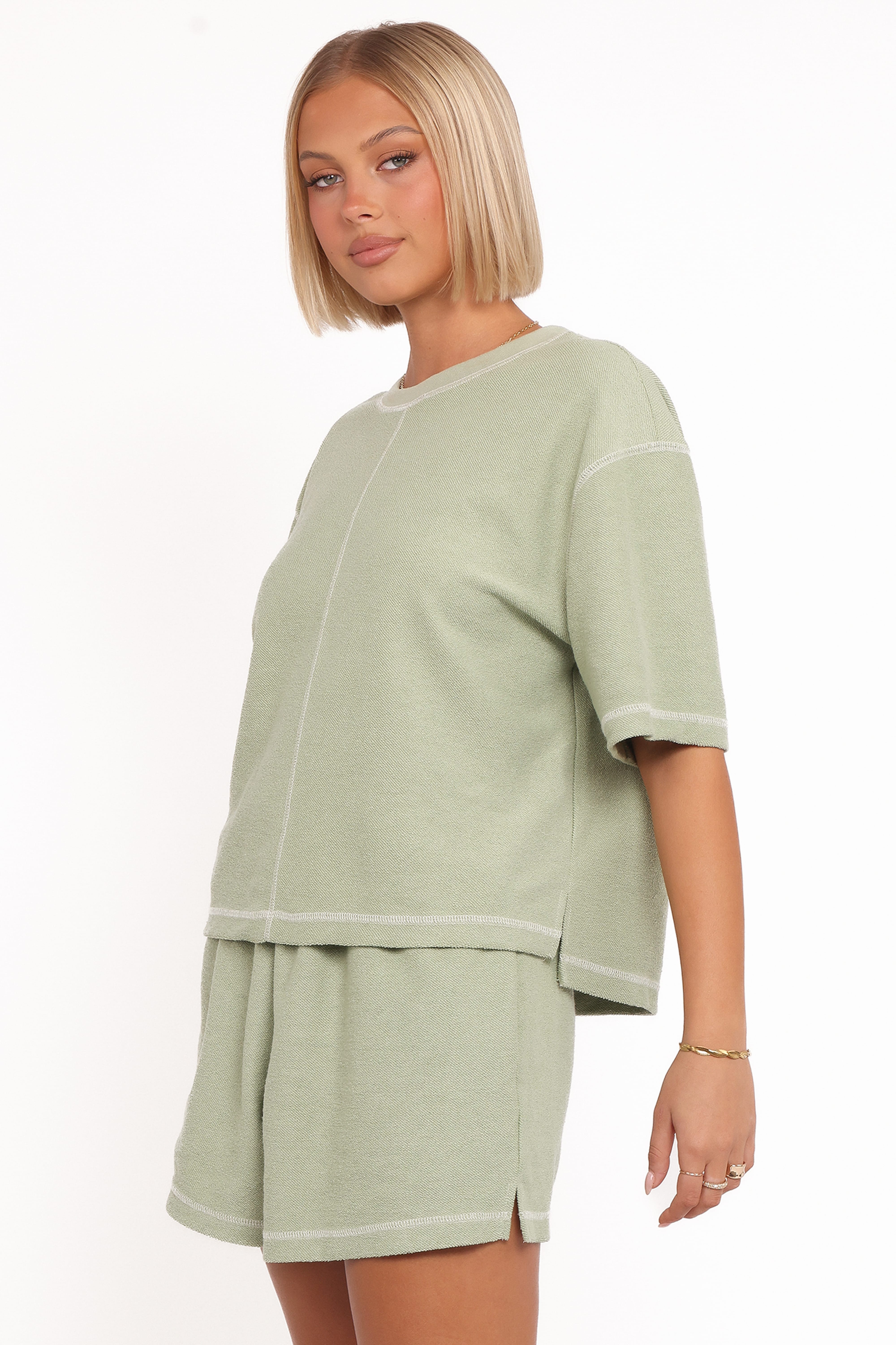 Melody Knit Short Set - Matcha | Petal & Pup USA