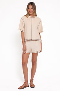 Petal and Pup USA SETS Melody Knit Short Set - Oat