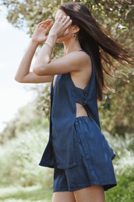 Petal and Pup USA SETS Miller Short Set - Chambray