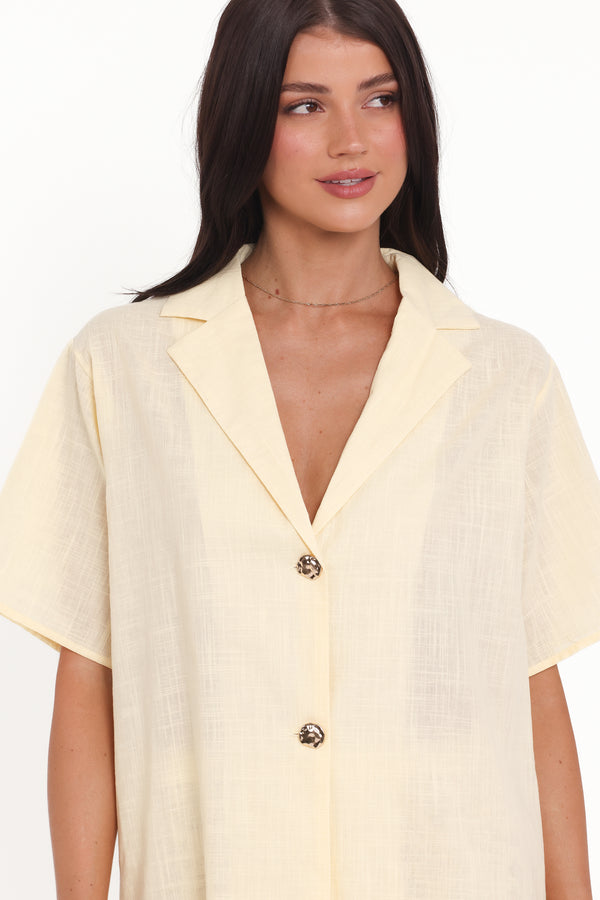 Petal and Pup USA SETS Mindy Lace Pant Set - Yellow