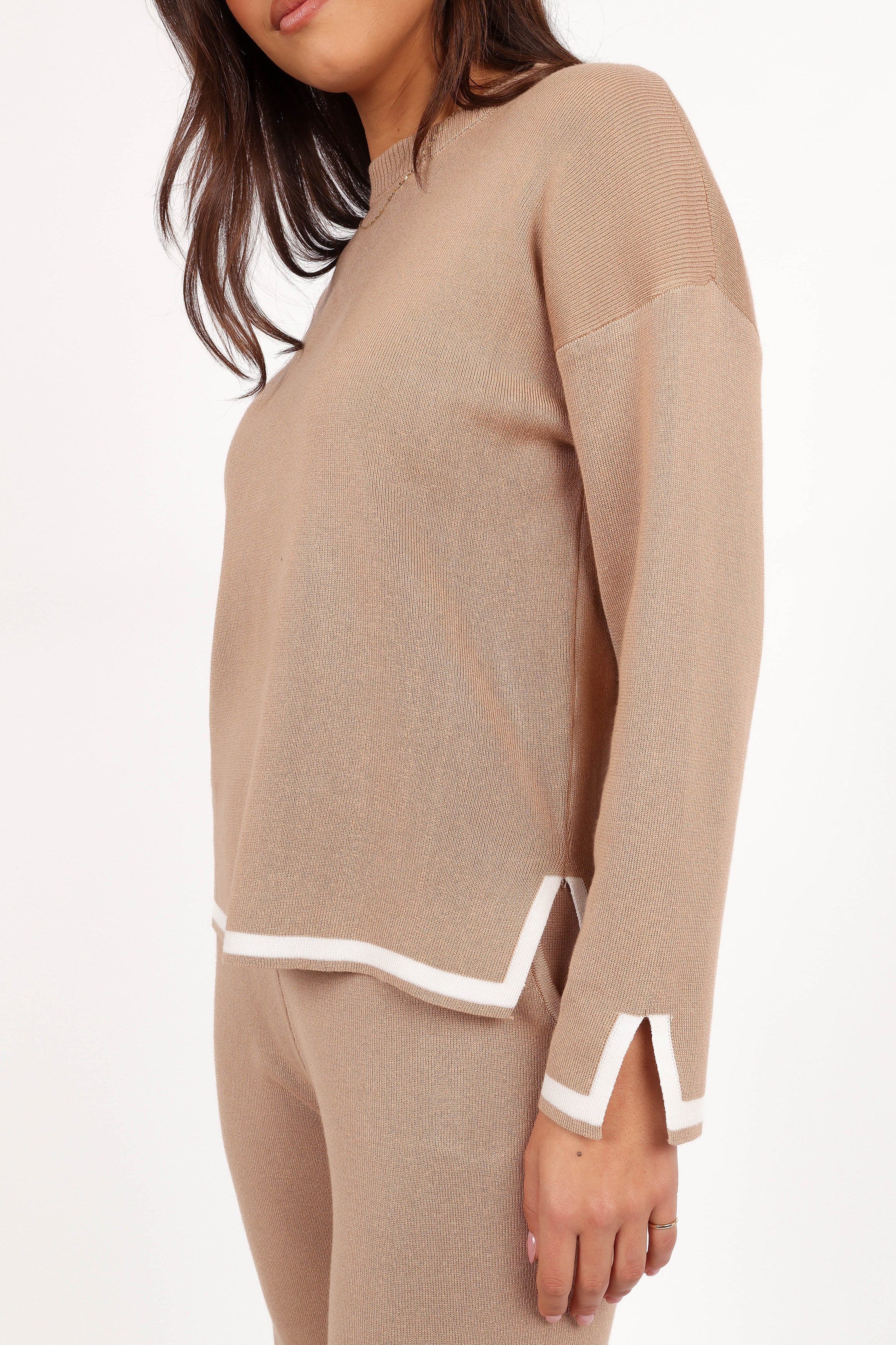 Petal and Pup USA SETS Nathan Two Piece Knit Set - Latte