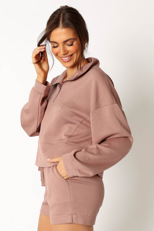 Petal and Pup USA SETS Paula Oversized Sweat Set - Mocha