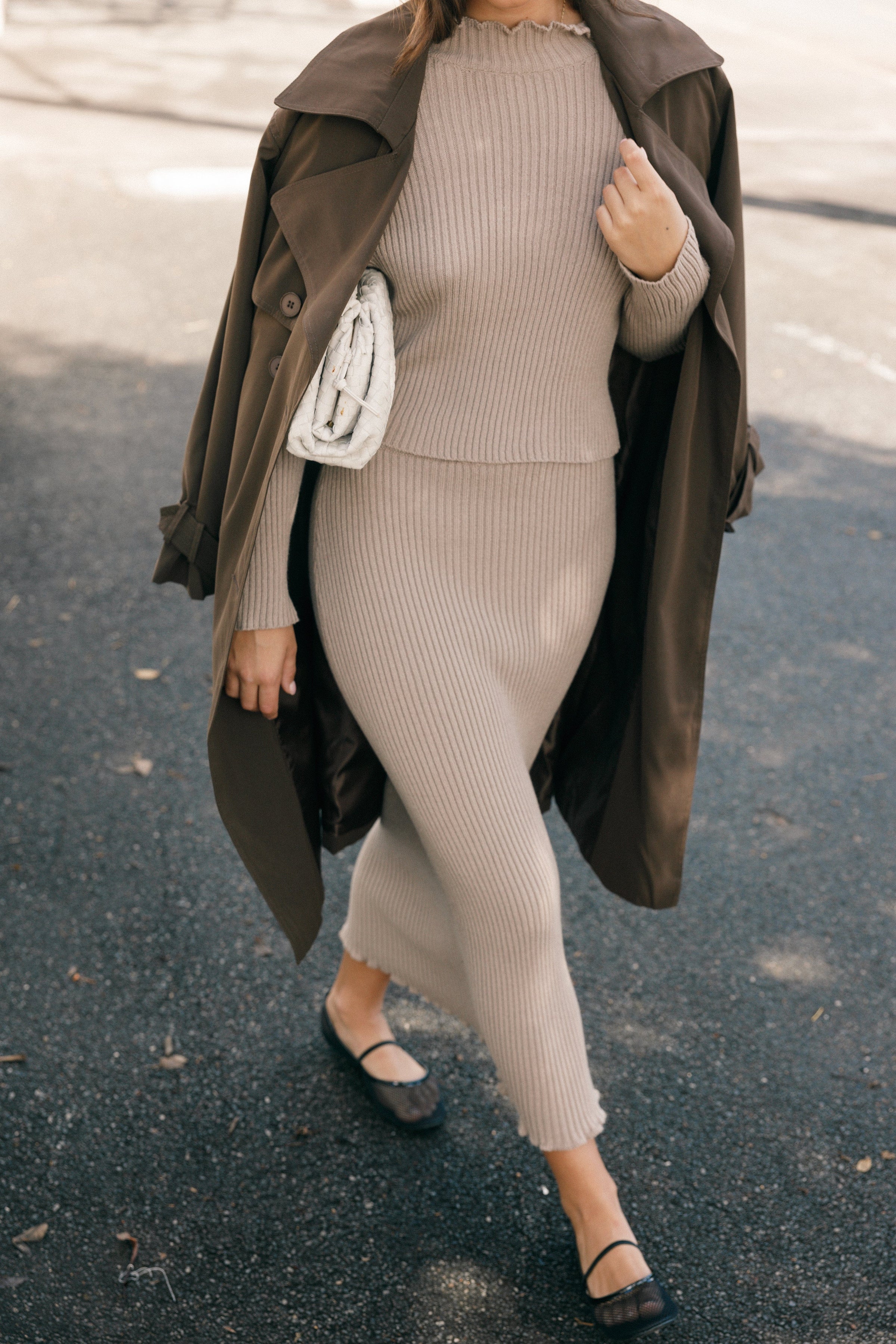 Petal and Pup USA SETS Payton Knitted Set - Taupe