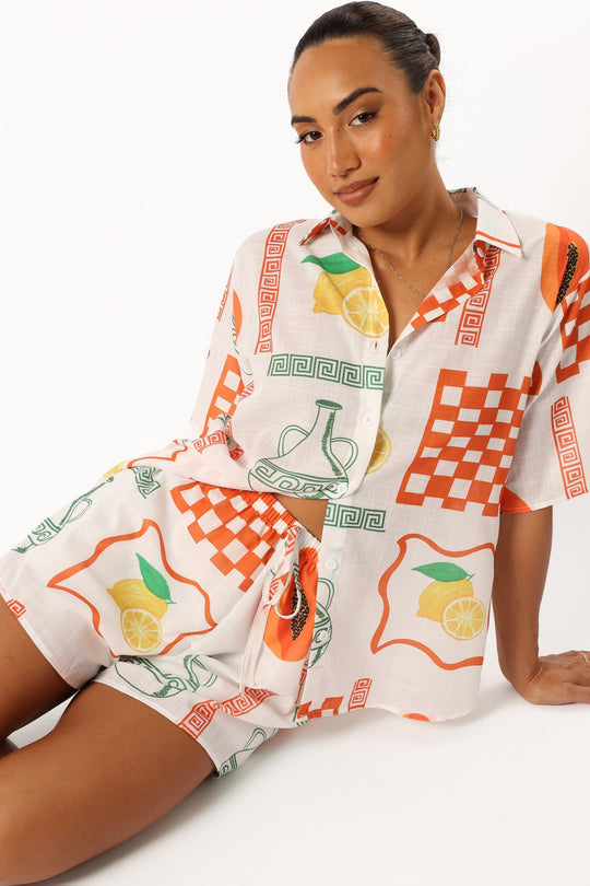 Piccolo Pyjama Short Set - Meadow Green main image 1