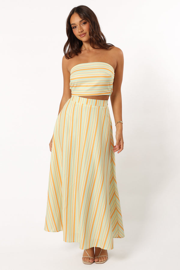 Petal and Pup USA SETS Serafina Two Piece Set - Orange Stripe