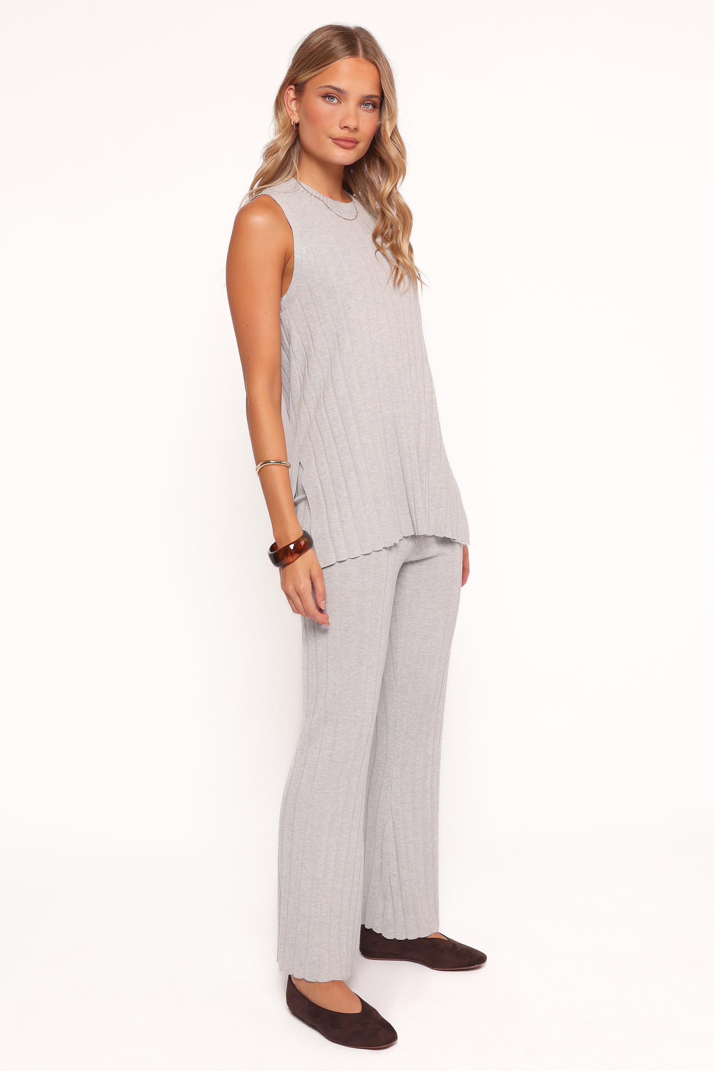 Petal and Pup USA SETS Silvie Knitted Set - Grey