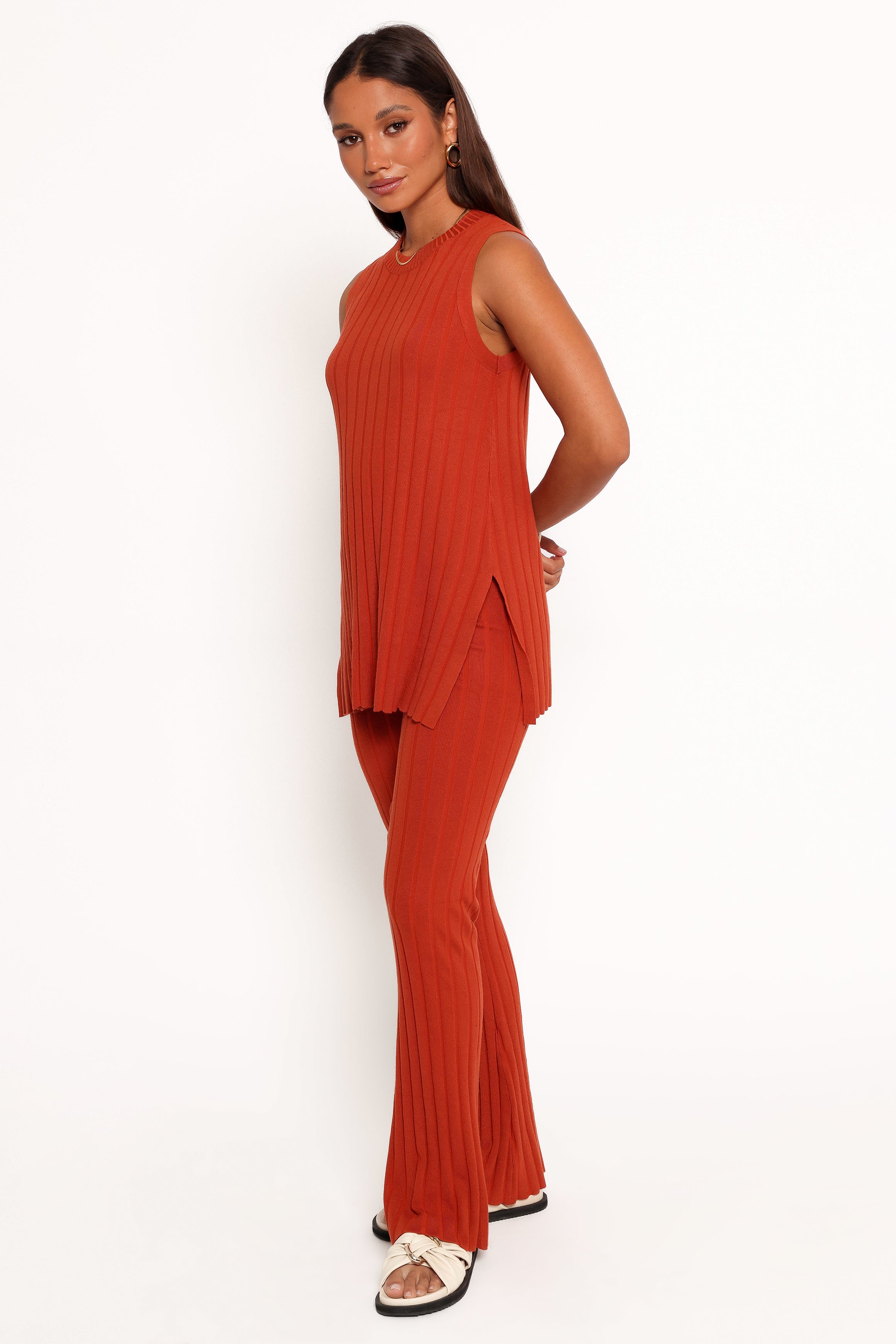 Petal and Pup USA SETS Silvie Knitted Set - Rust