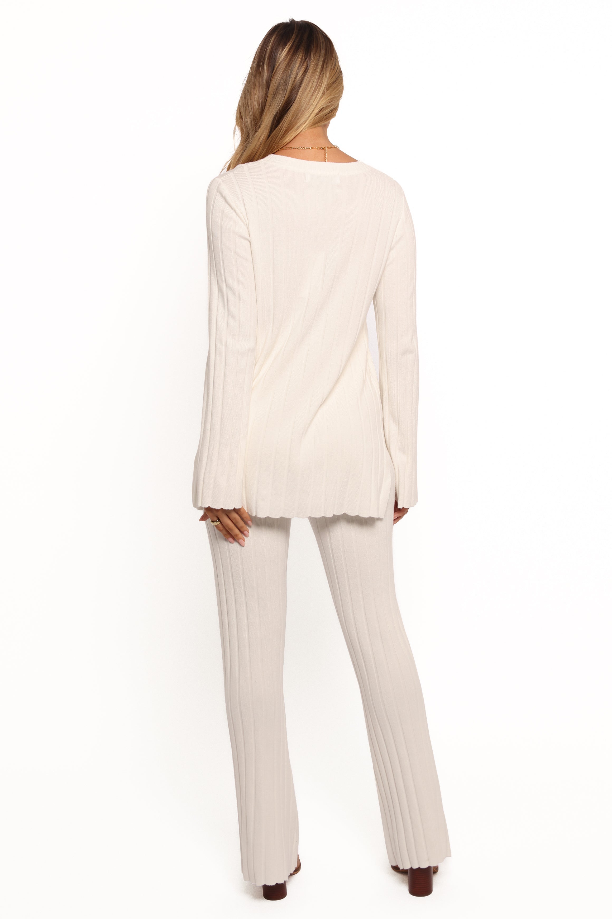 Petal and Pup USA SETS Silvie Long Sleeve Knitted Set - Cream