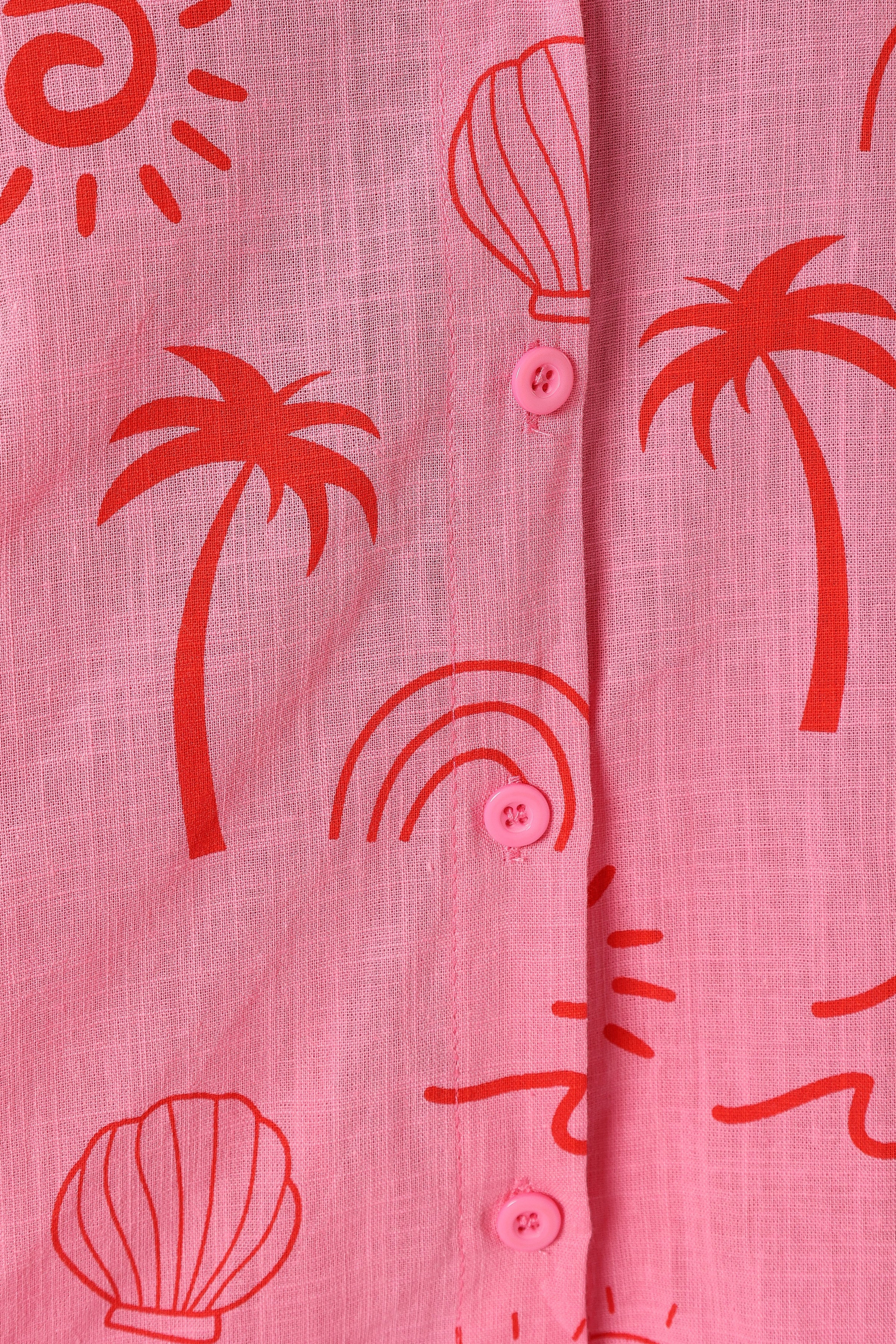 Petal and Pup USA SETS Tally Short Set - Pink Red