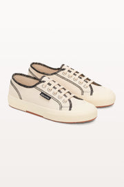 Petal and Pup USA SHOES 2294 Drill Overlock Stitching - Raw Off White