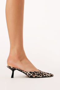 Petal and Pup USA SHOES Adele Heels - Leopard Satin
