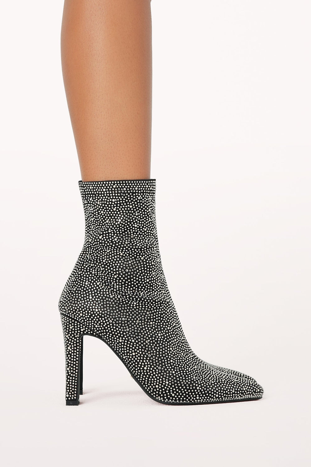 Brittany Ankle Boot - Black Rhinestone - Petal & Pup USA