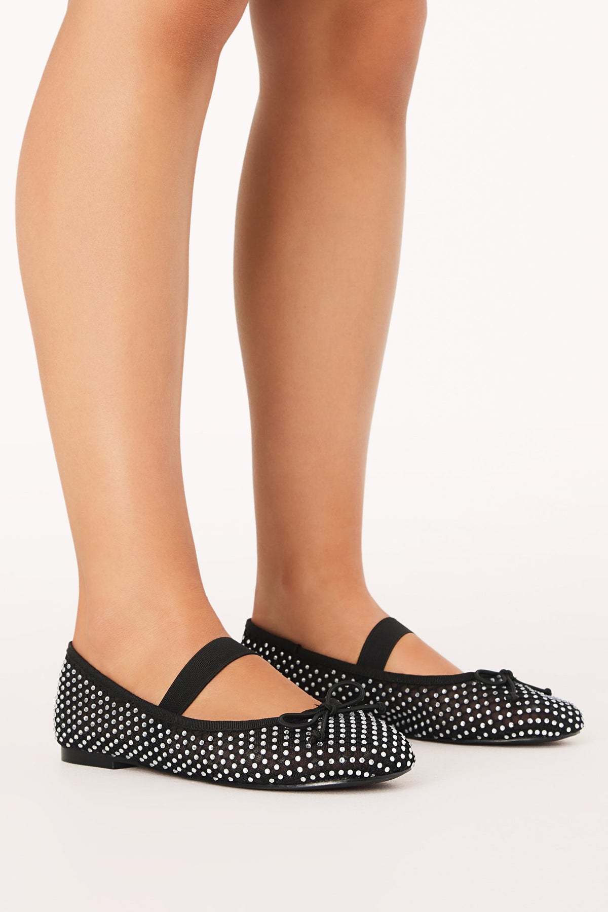 Edda Flats Black Diamante
