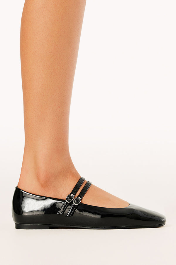 Petal and Pup USA SHOES Finnegan Flats - Black Patent