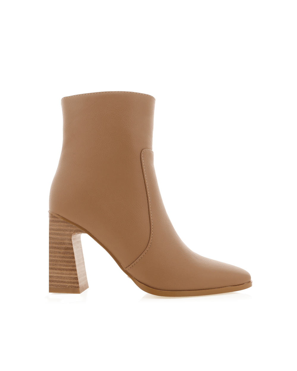 Petal and Pup USA SHOES Jessica Block Heel Ankle Boot - Teak