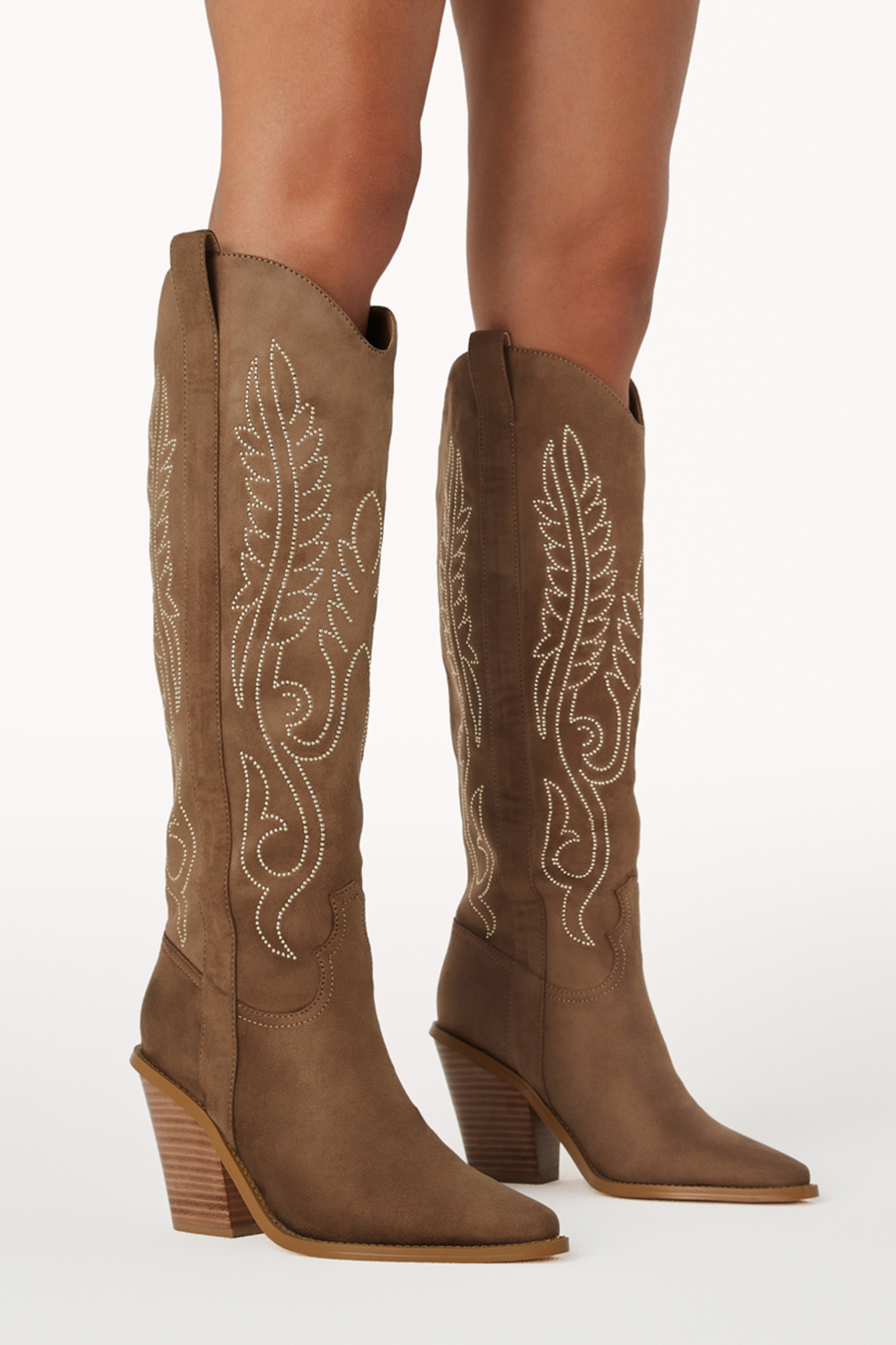 Taupe cowboy outlet boots