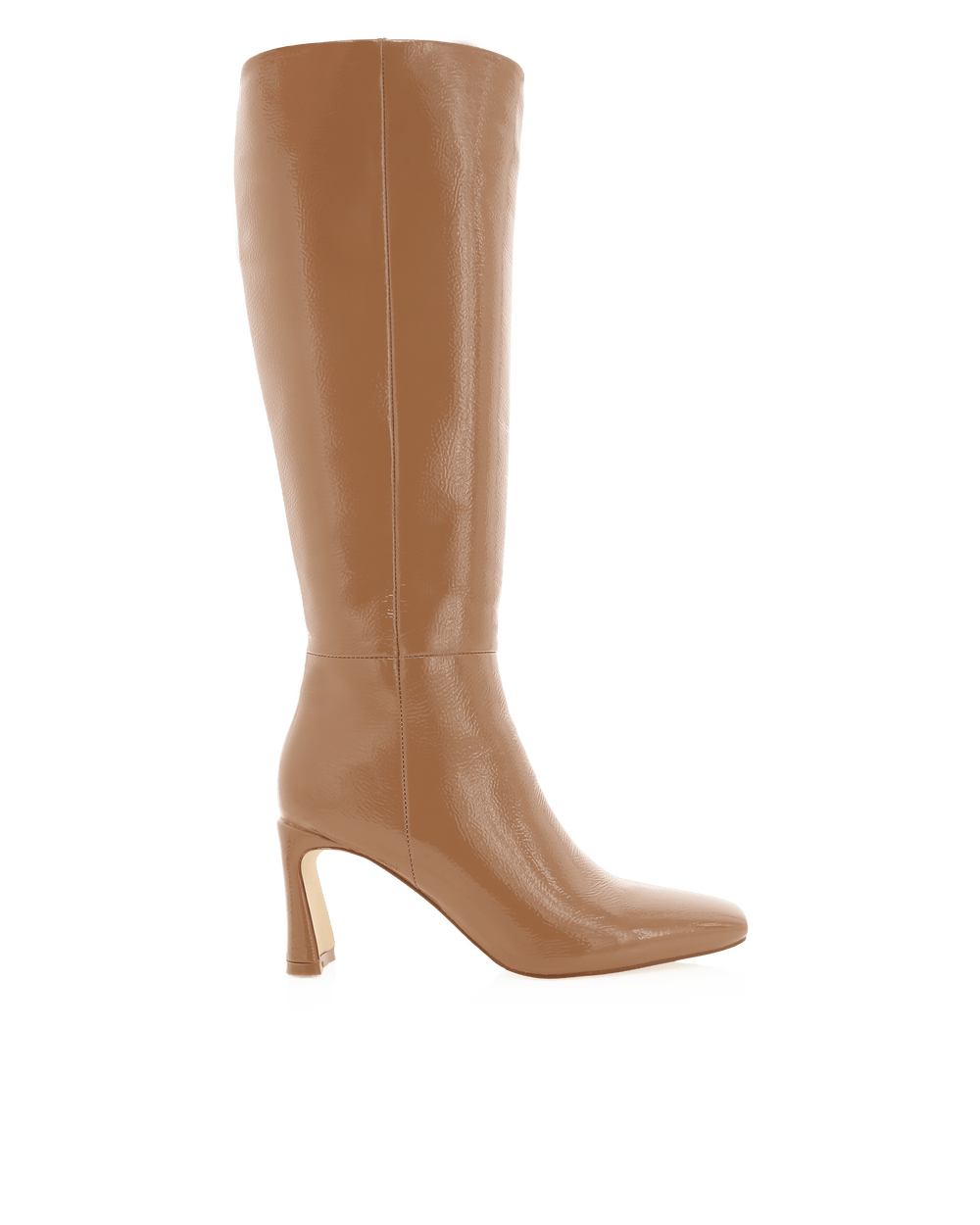 Yasmeen Knee High Boot - Toffee Crinkle Patent - Petal & Pup USA
