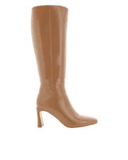 Petal and Pup USA SHOES Yasmeen Knee High Boot - Toffee Crinkle Patent