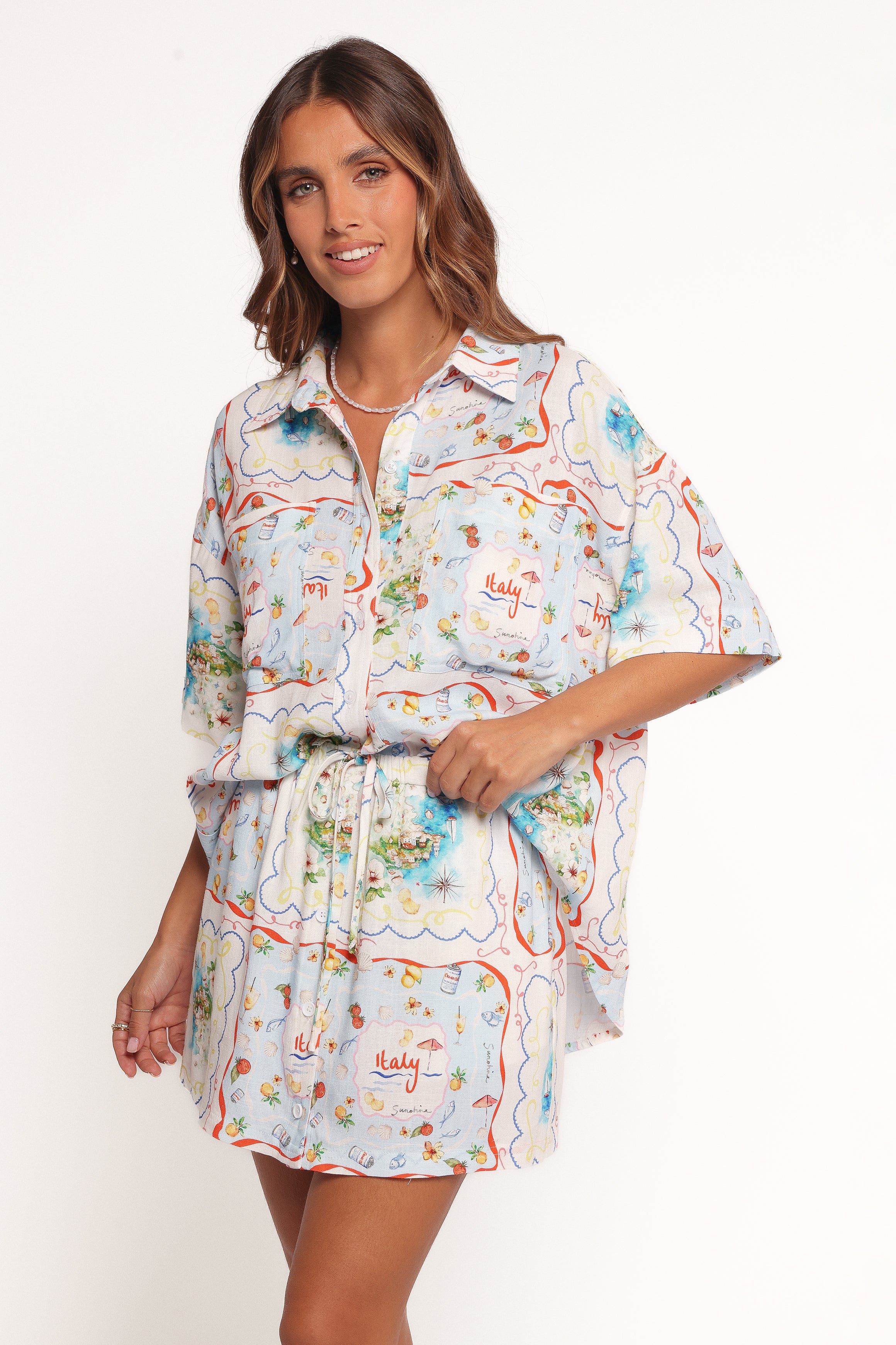 Petal and Pup USA TOPS Abella Short Sleeve Shirt - Lucia (Hold for Amazon)
